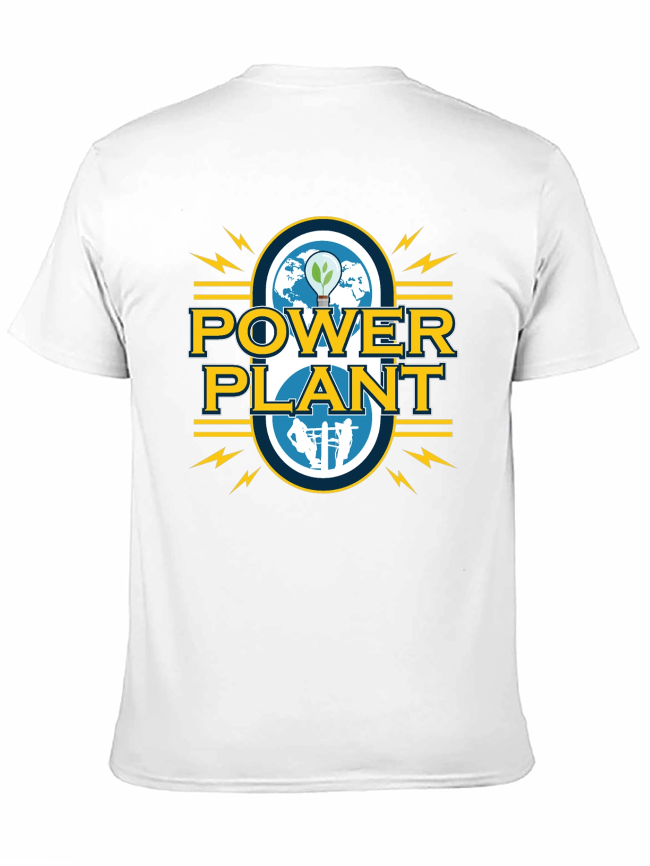 Power Plant Graphic Tee - Sustainable Energy T-Shirt