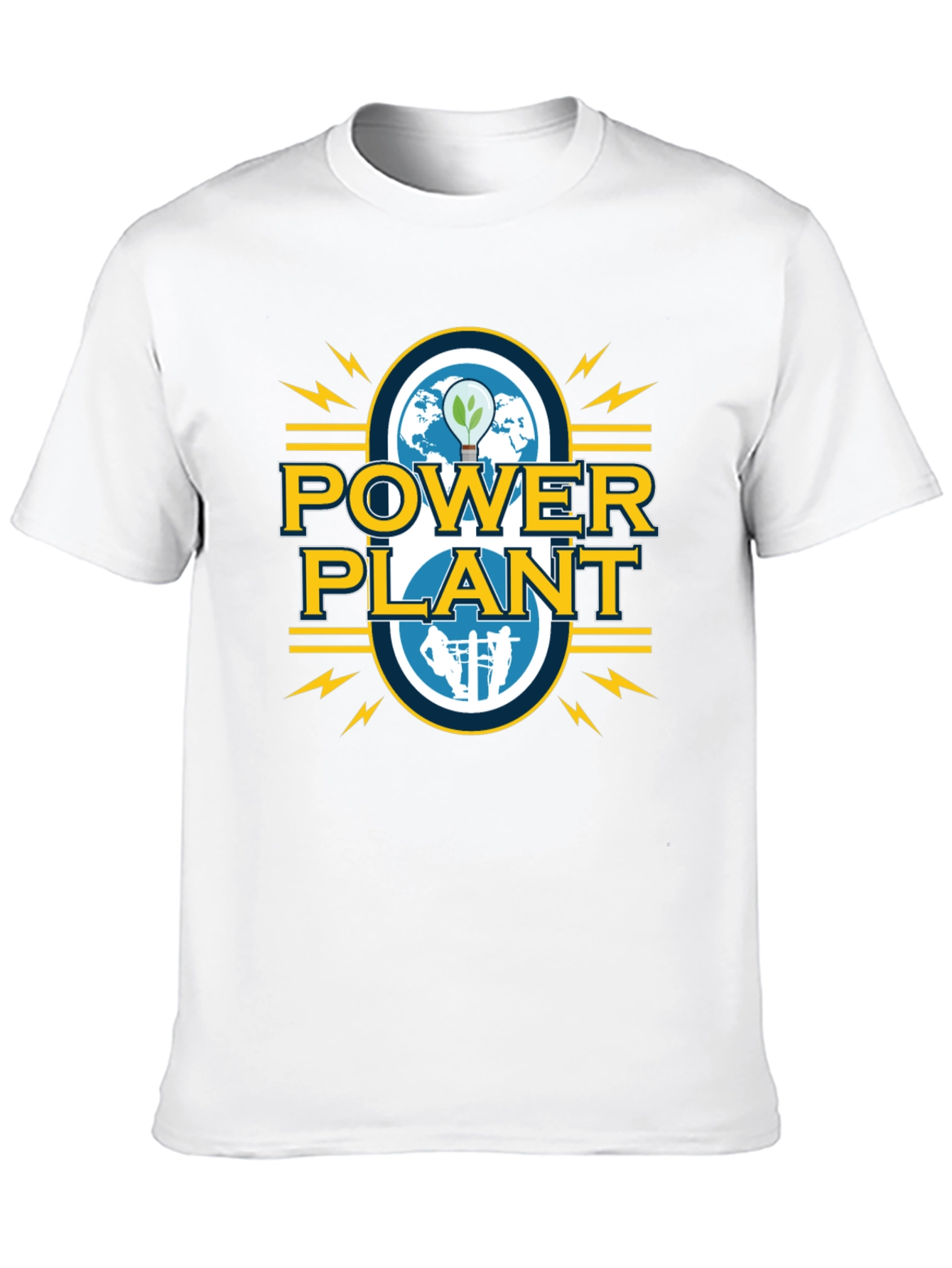 Power Plant Graphic Tee - Sustainable Energy T-Shirt