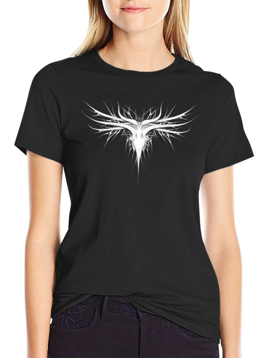 Abstract Graphic Print Crew Neck T-Shirt