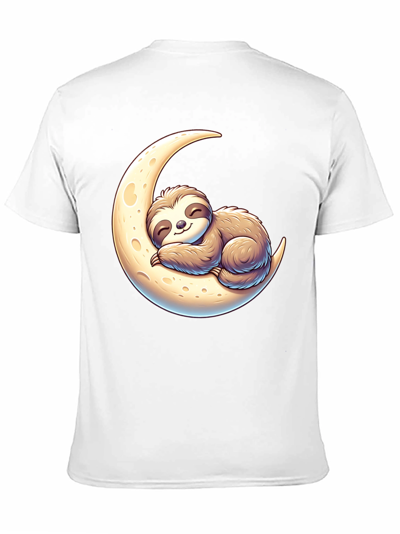 Sloth on Moon Graphic Tee - Relaxed Fit