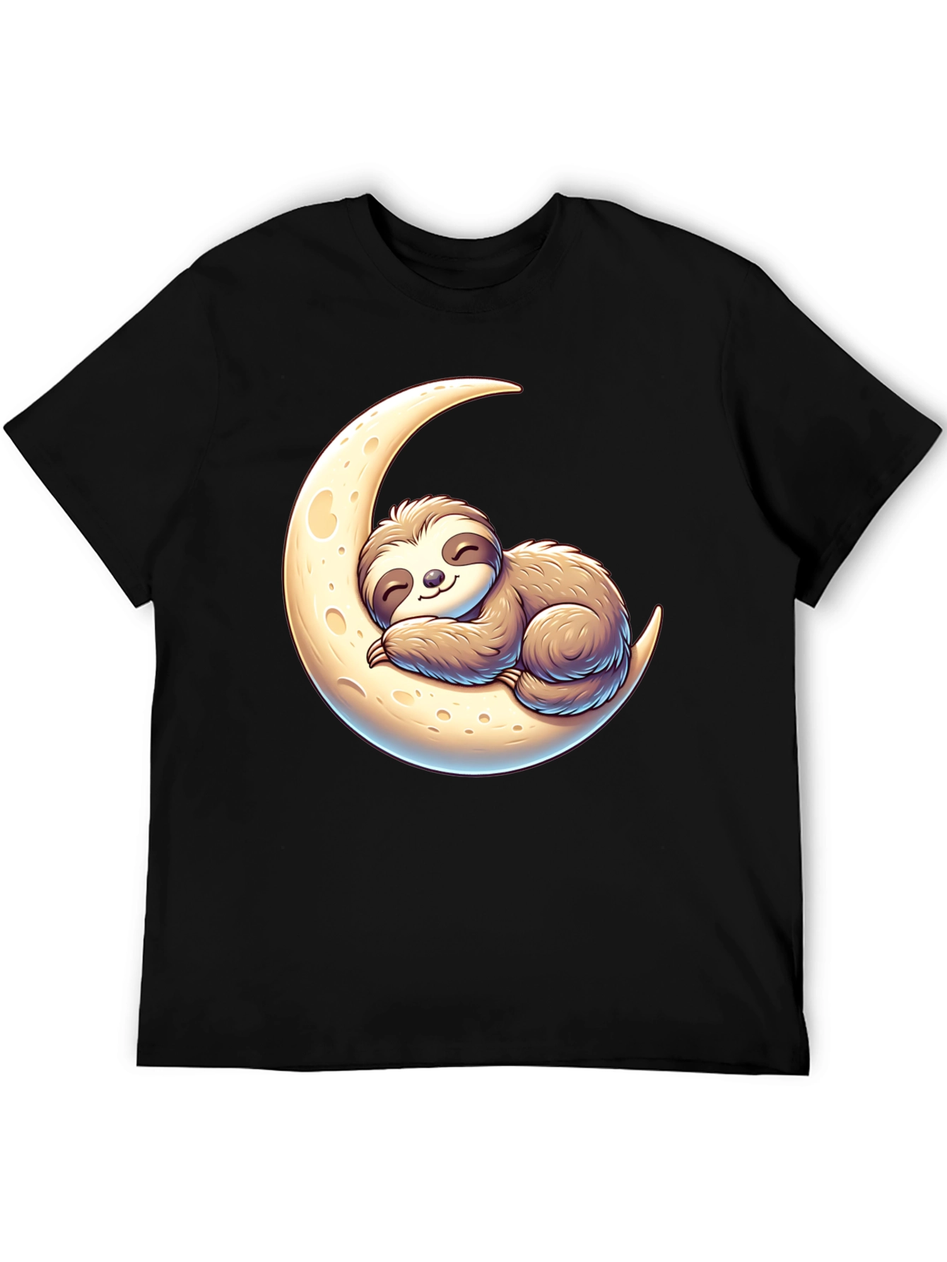 Sloth on Moon Graphic Tee - Relaxed Fit