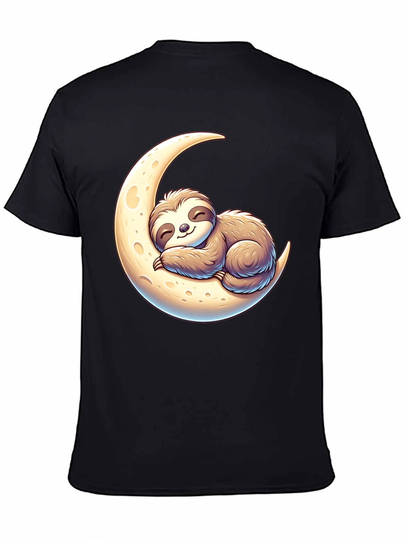 Sloth on Moon Graphic Tee - Relaxed Fit