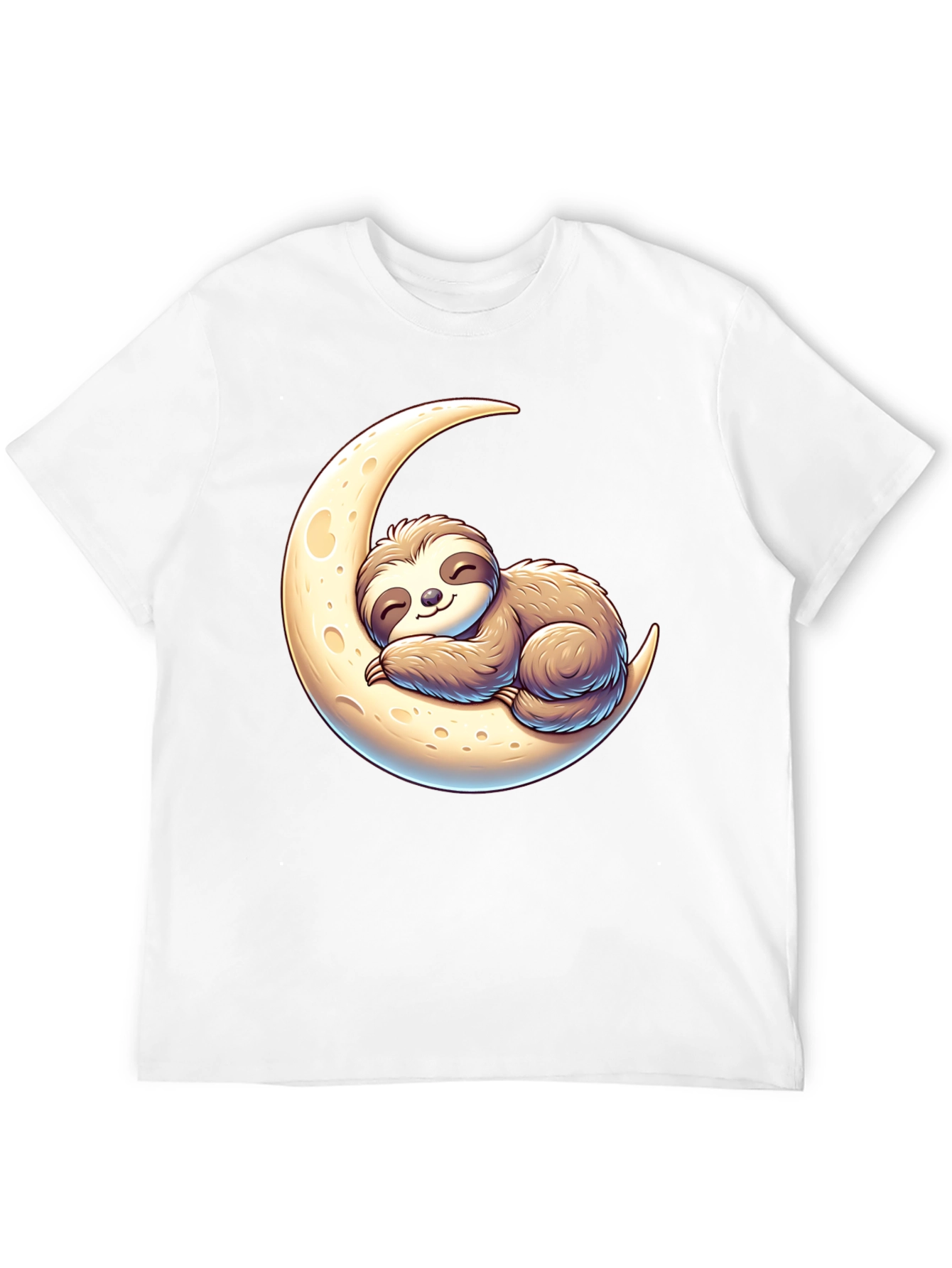 Sloth on Moon Graphic Tee - Relaxed Fit