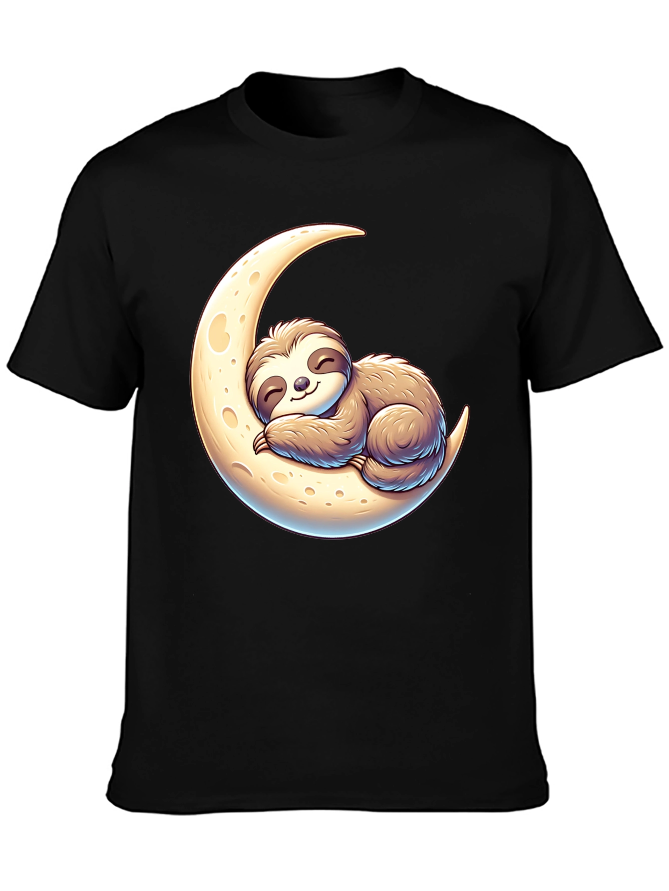Sloth on Moon Graphic Tee - Relaxed Fit