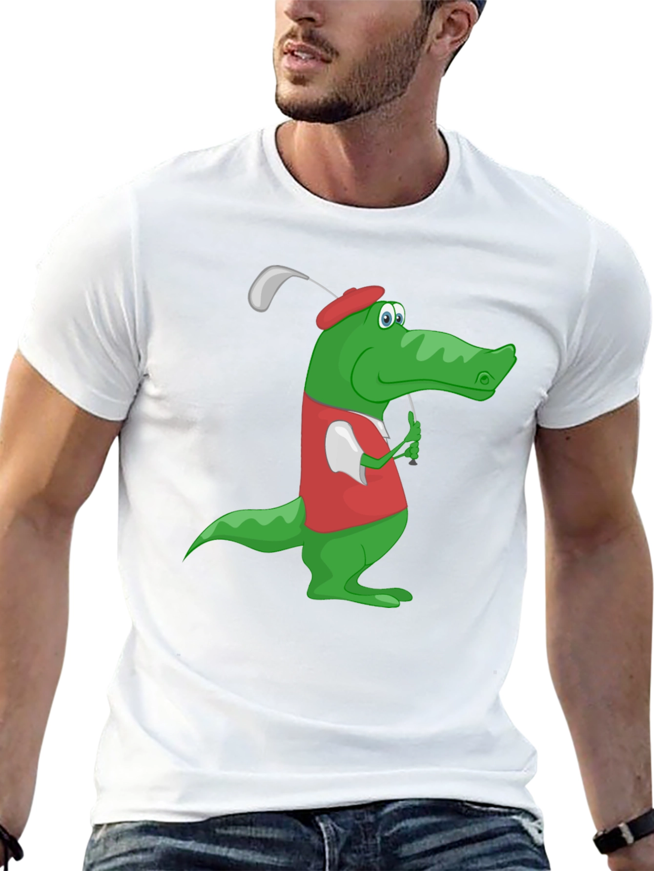 Golf Gator Tee - Funny Crocodile Golfing T-Shirt