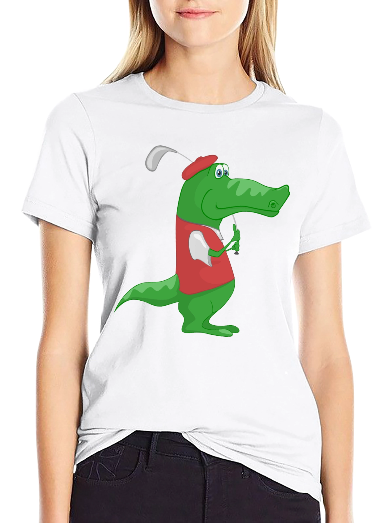Golf Gator Tee - Funny Crocodile Golfing T-Shirt