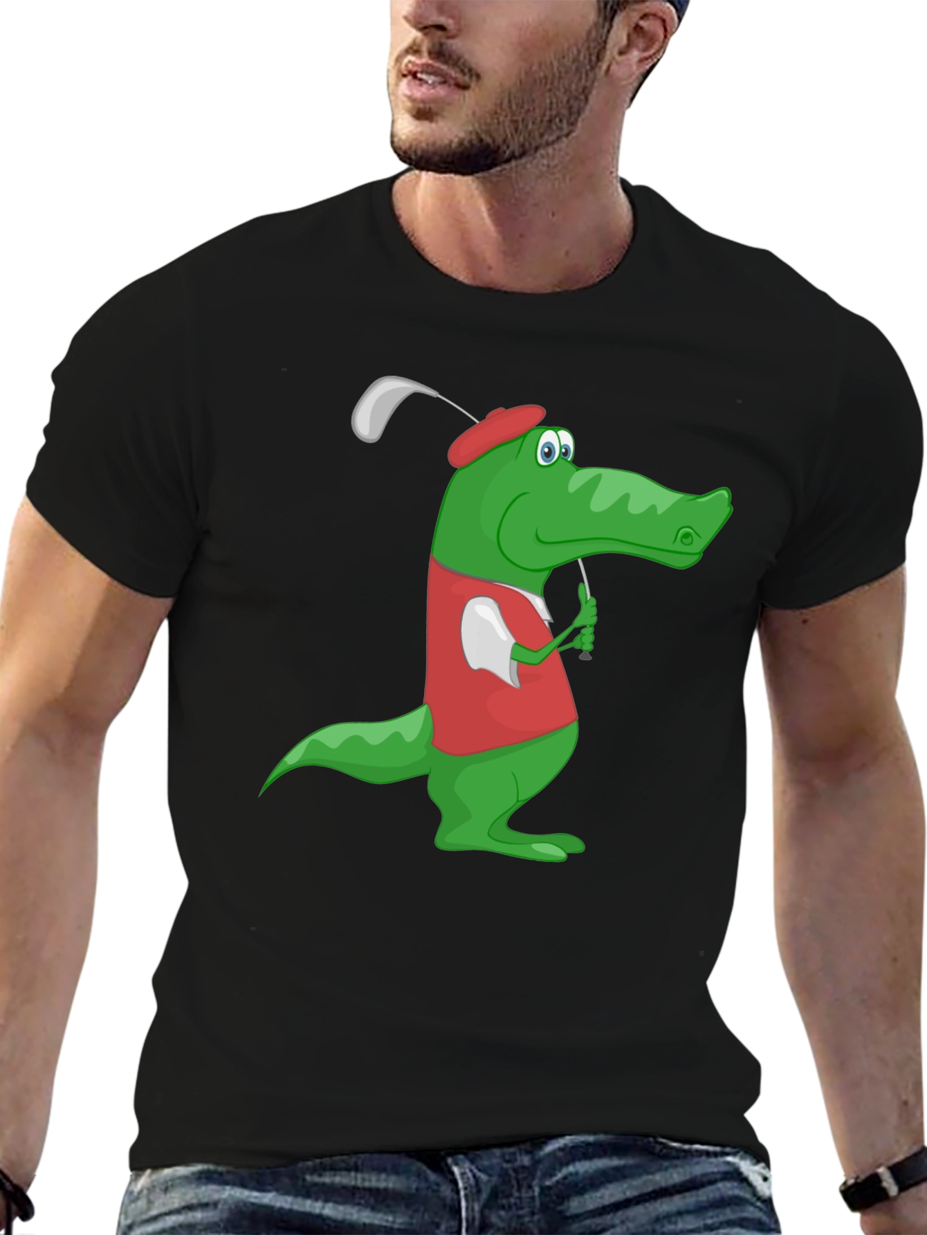 Golf Gator Tee - Funny Crocodile Golfing T-Shirt