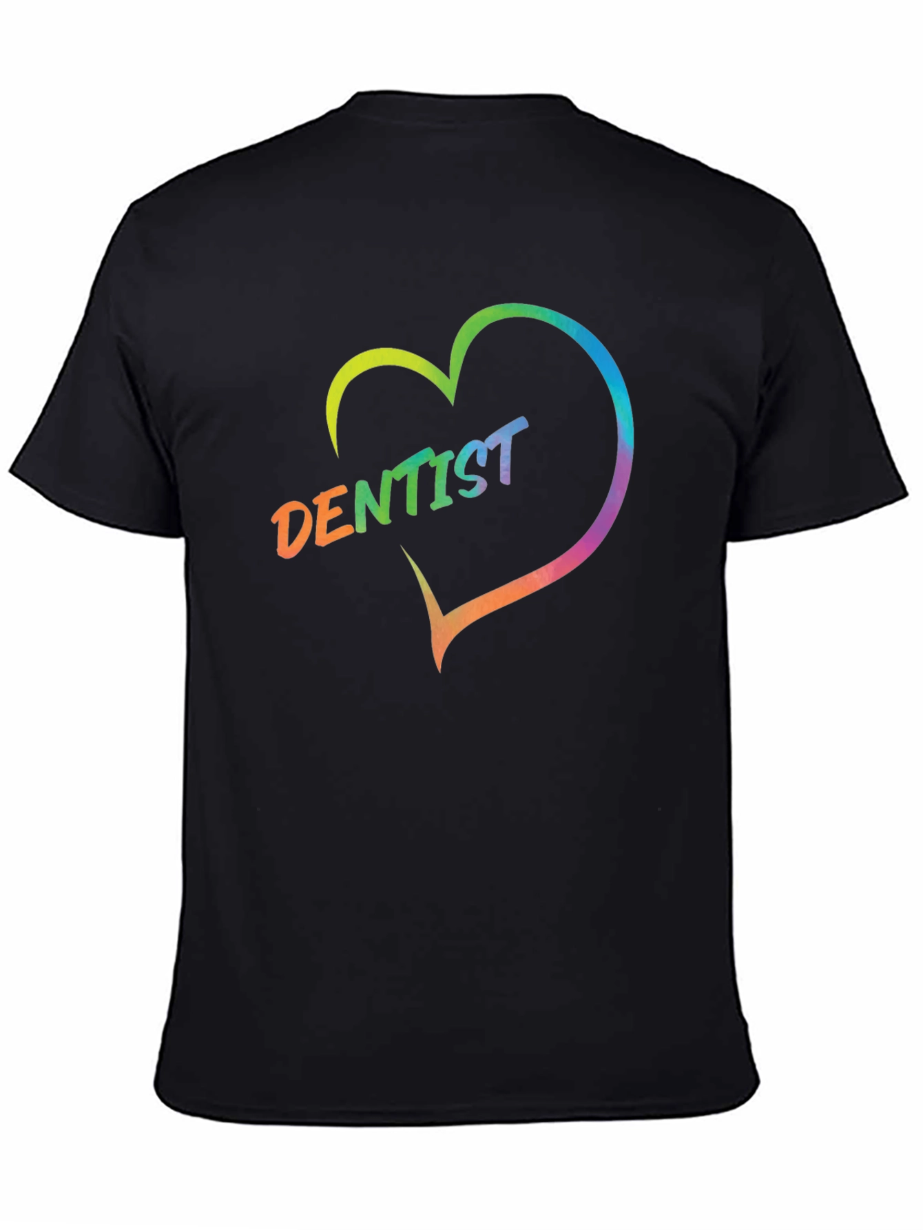 Dentist Rainbow Heart Graphic T-Shirt