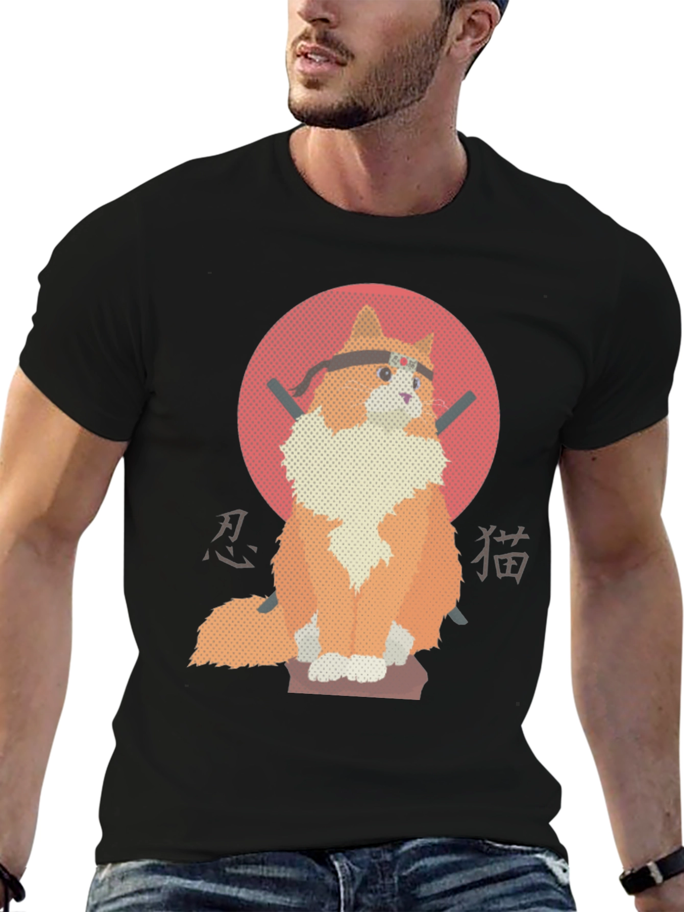 Ninja Cat Graphic Tee - Unique Design!