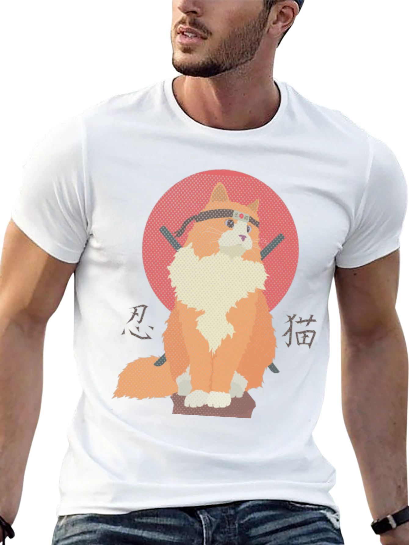 Ninja Cat Graphic Tee - Unique Design!