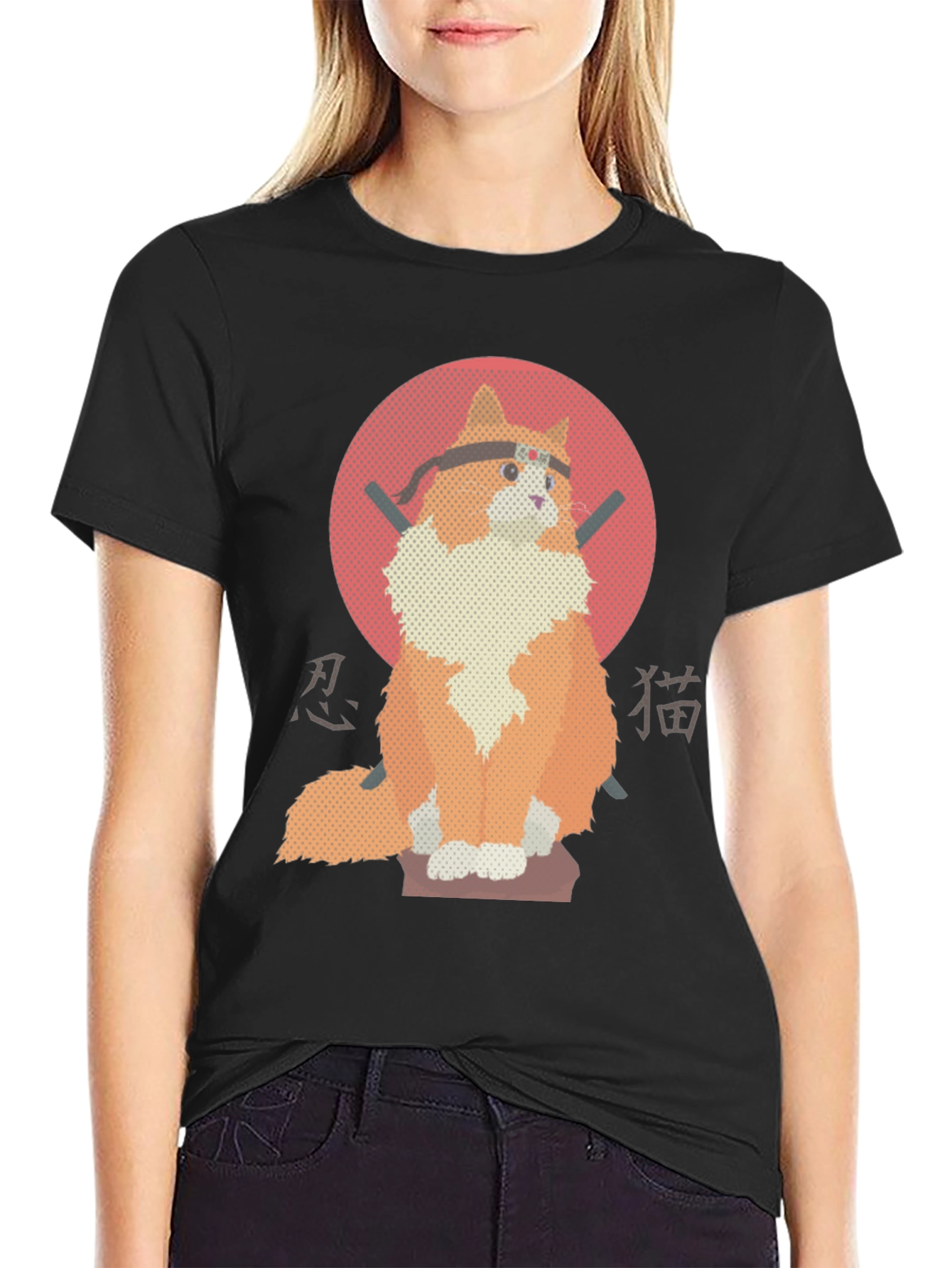 Ninja Cat Graphic Tee - Unique Design!