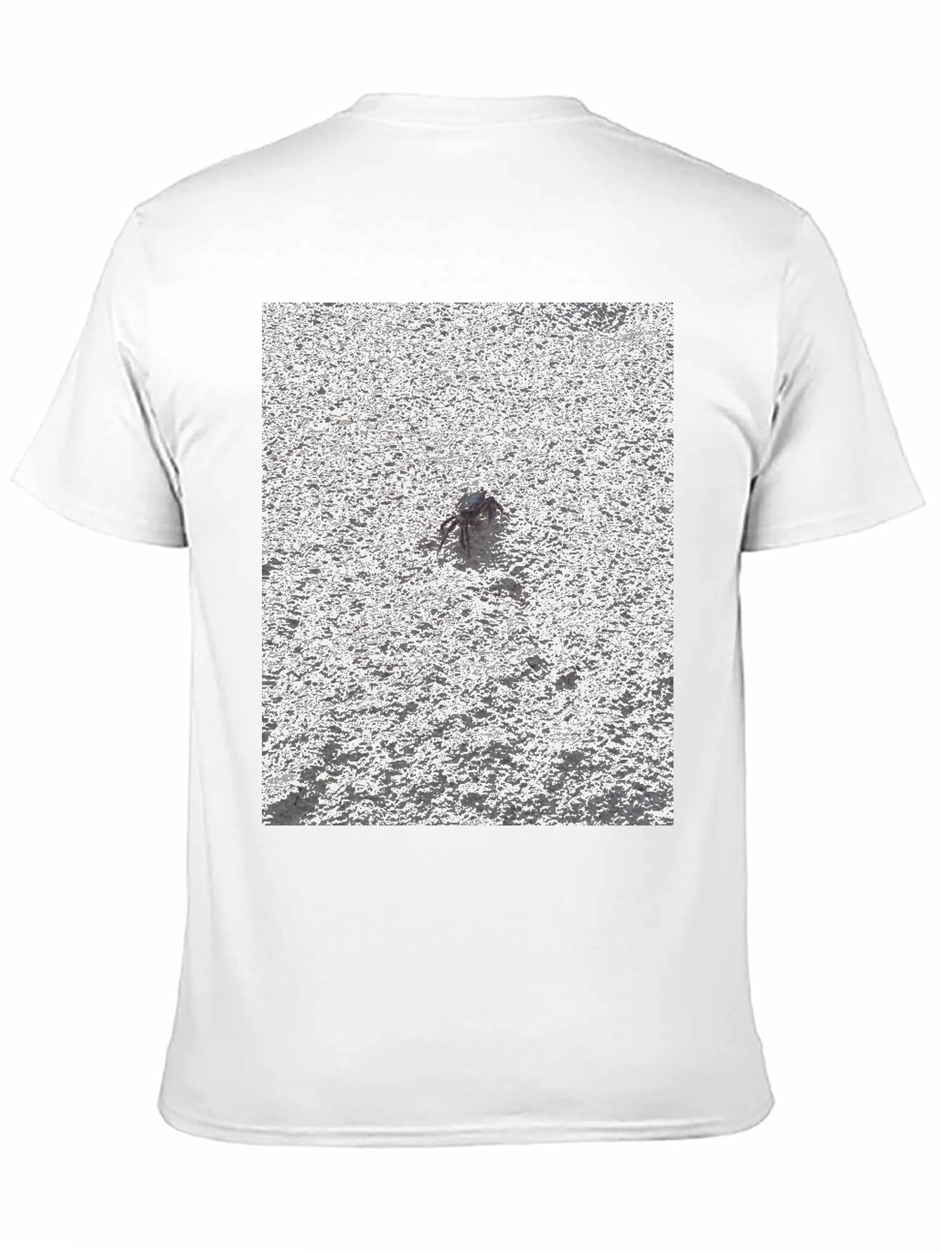 Unique Crab Design Black T-Shirt