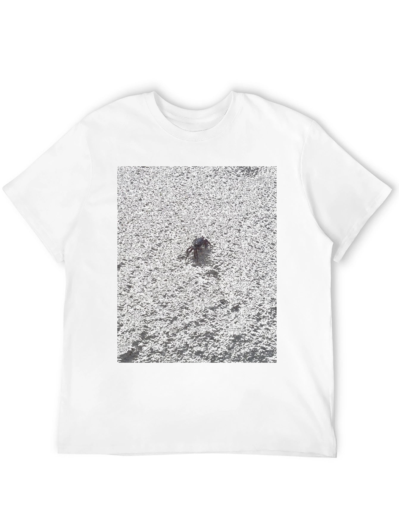 Unique Crab Design Black T-Shirt