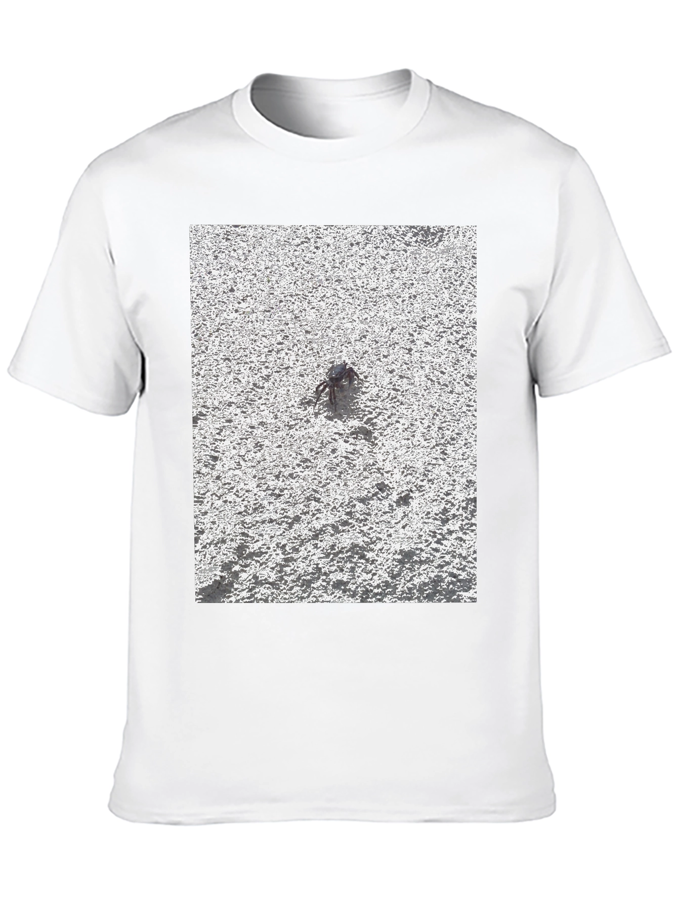 Unique Crab Design Black T-Shirt