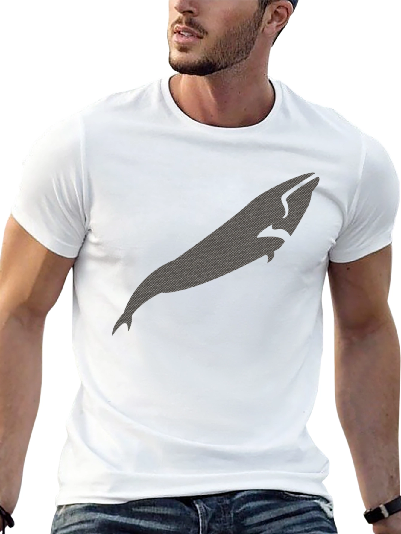 Whale Graphic Black T-Shirt
