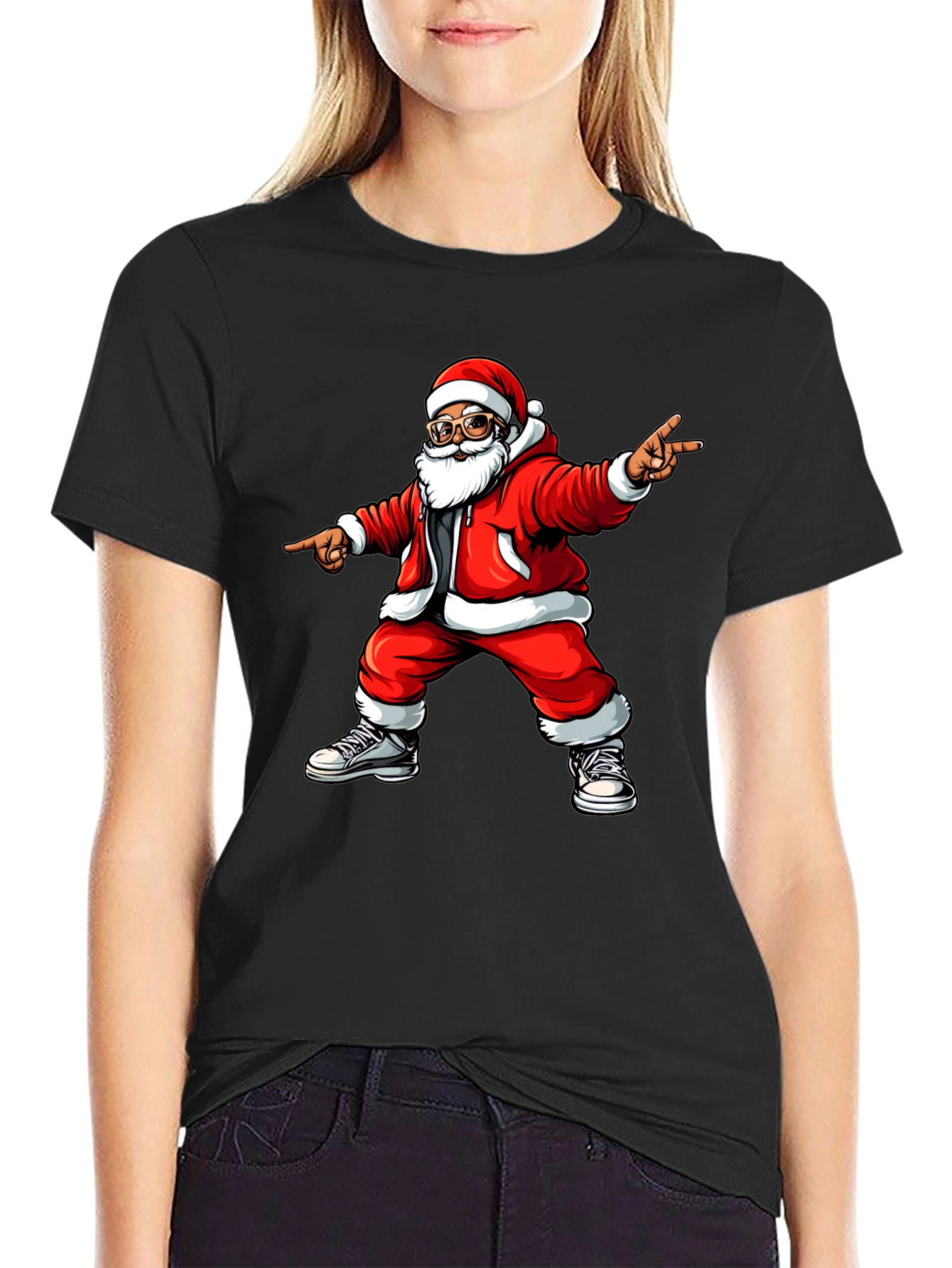 Santa Claus Graphic Tee - Holiday Cheer T-Shirt