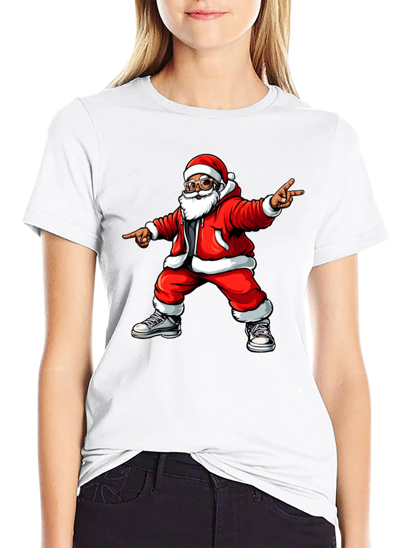 Santa Claus Graphic Tee - Holiday Cheer T-Shirt