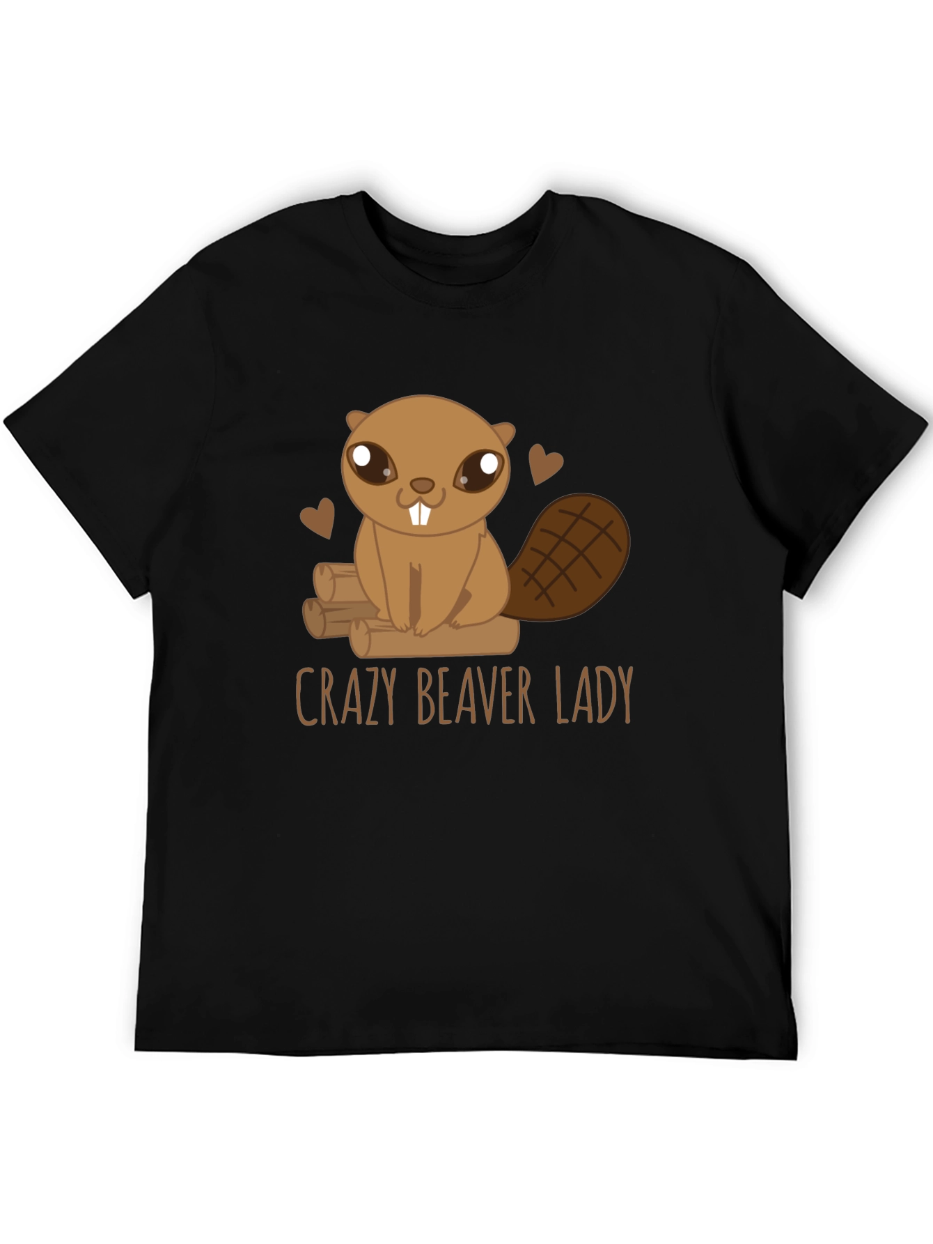 Crazy Beaver Lady Graphic Tee