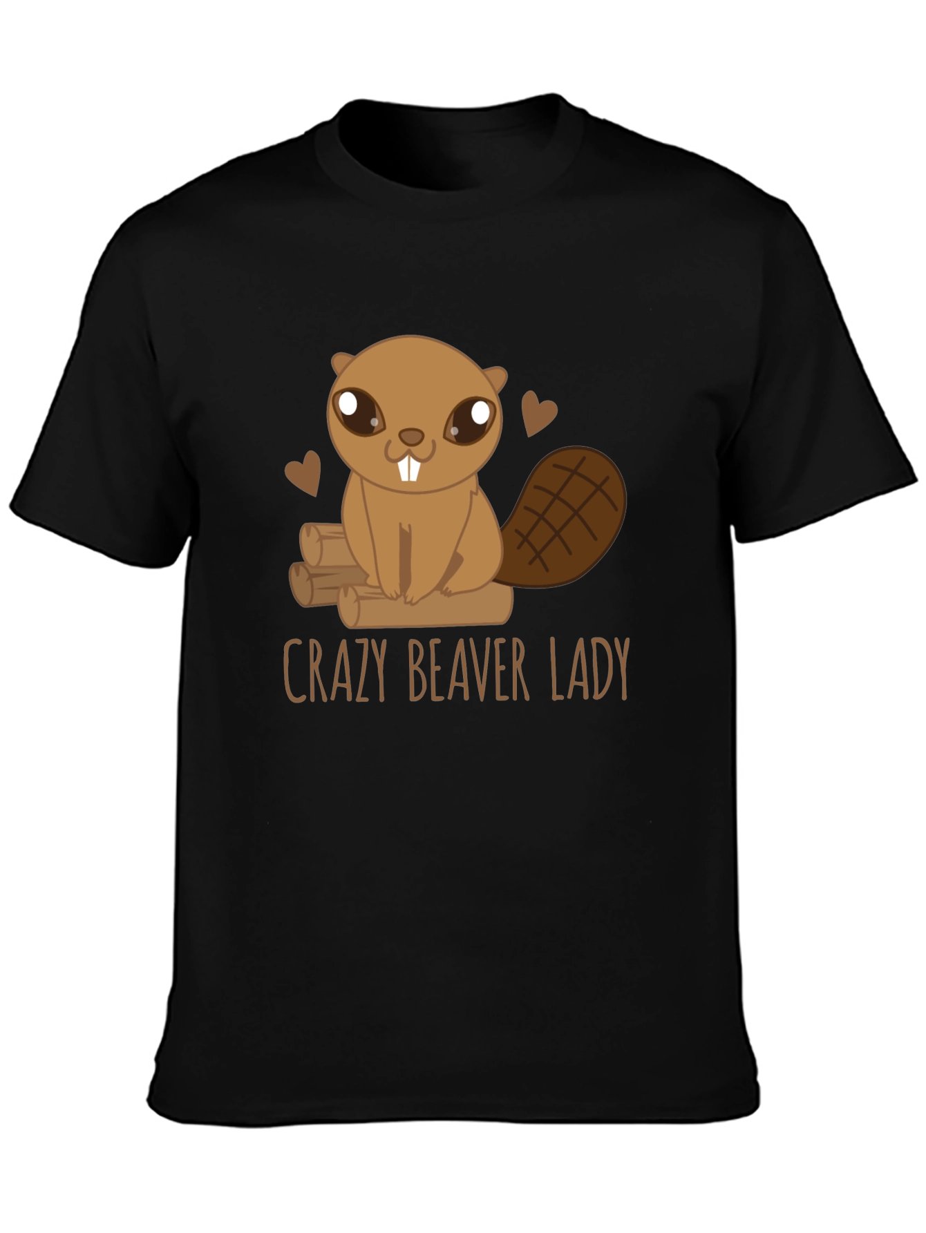 Crazy Beaver Lady Graphic Tee