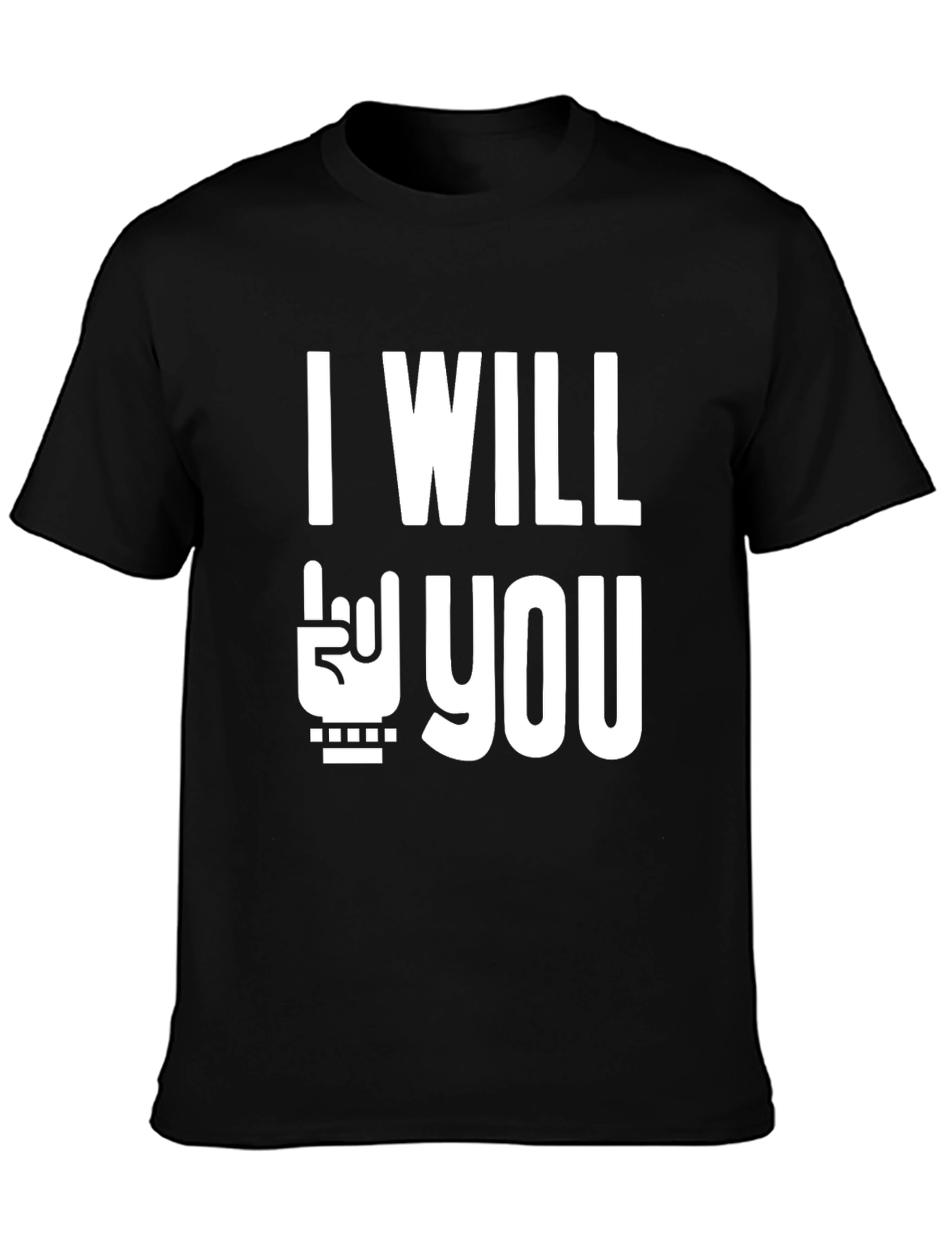 I Will Rock You Black T-Shirt