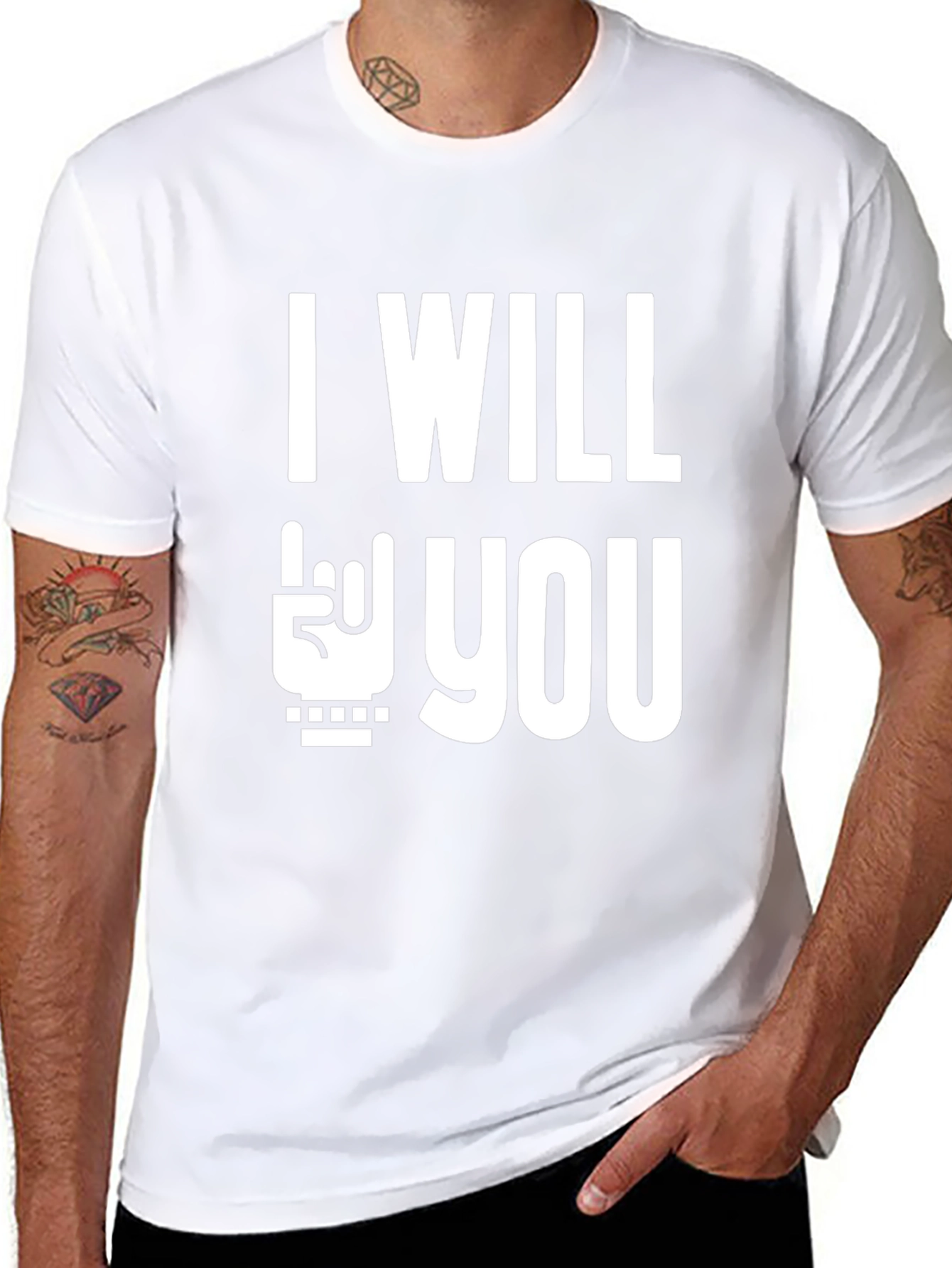 I Will Rock You Black T-Shirt