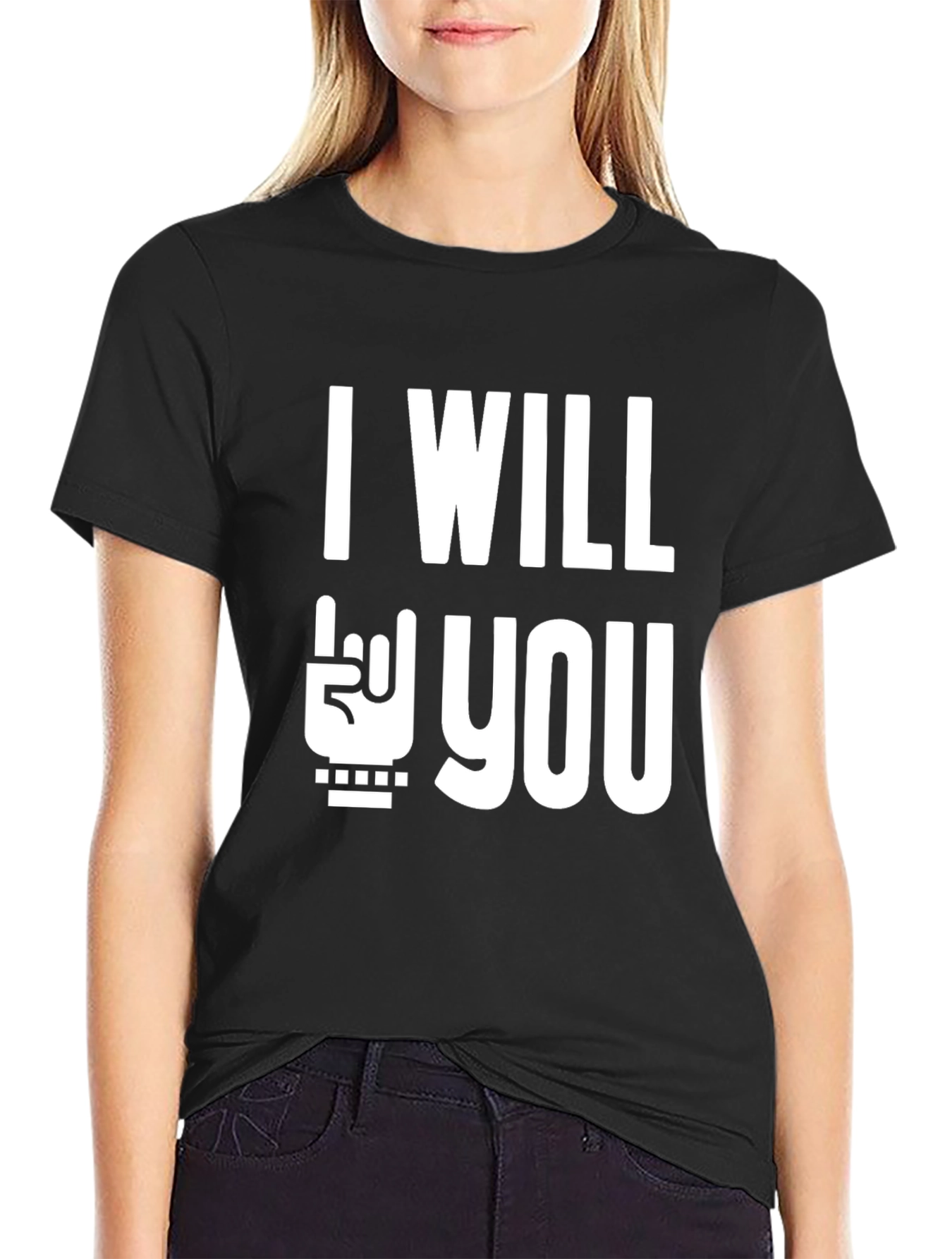 I Will Rock You Black T-Shirt