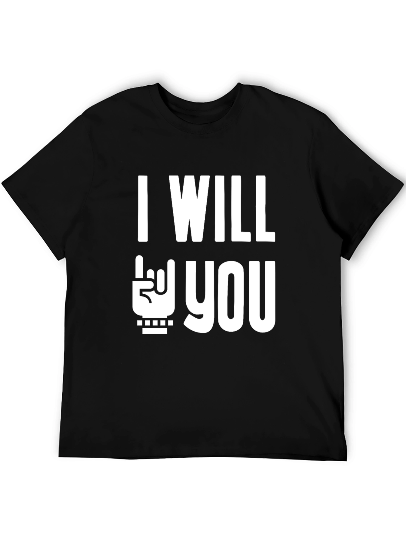 I Will Rock You Black T-Shirt