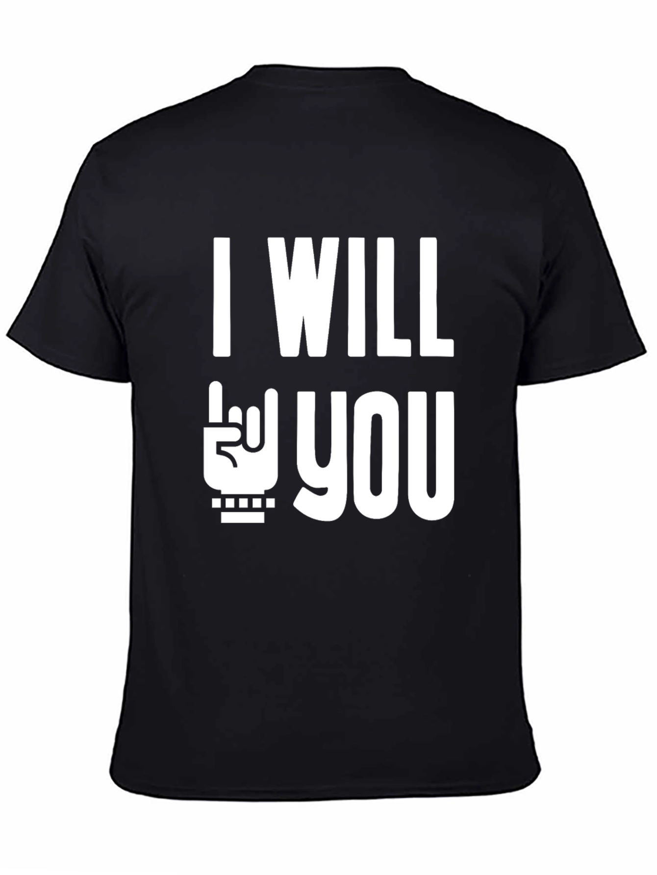 I Will Rock You Black T-Shirt