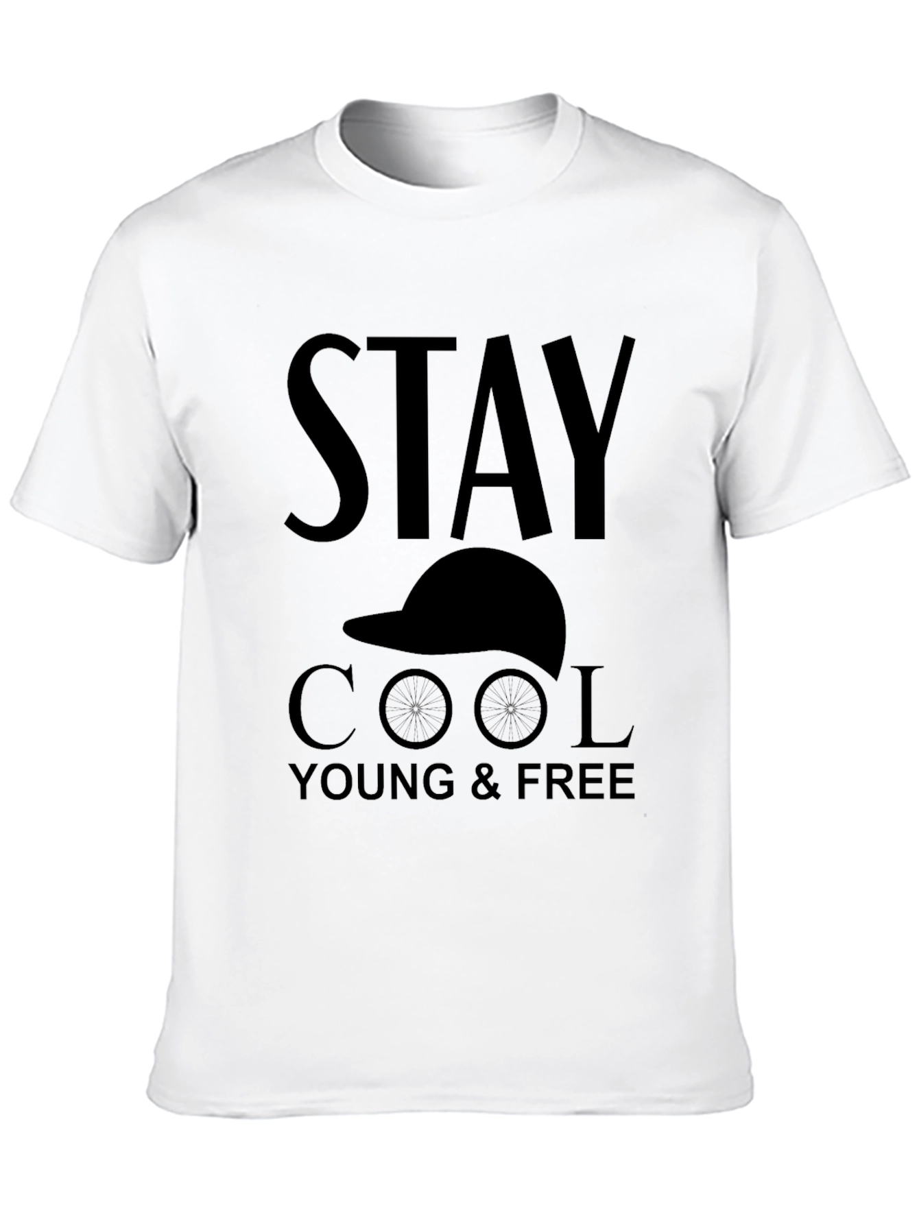 Stay Cool Young & Free Graphic T-Shirt