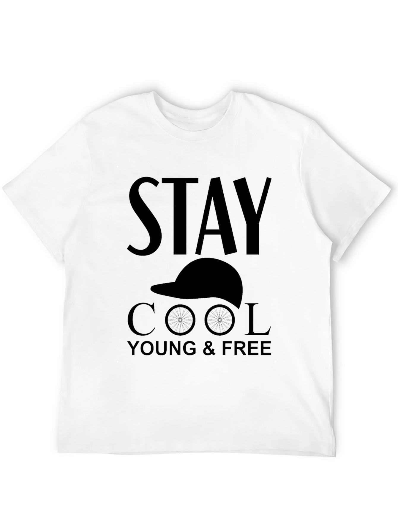 Stay Cool Young & Free Graphic T-Shirt