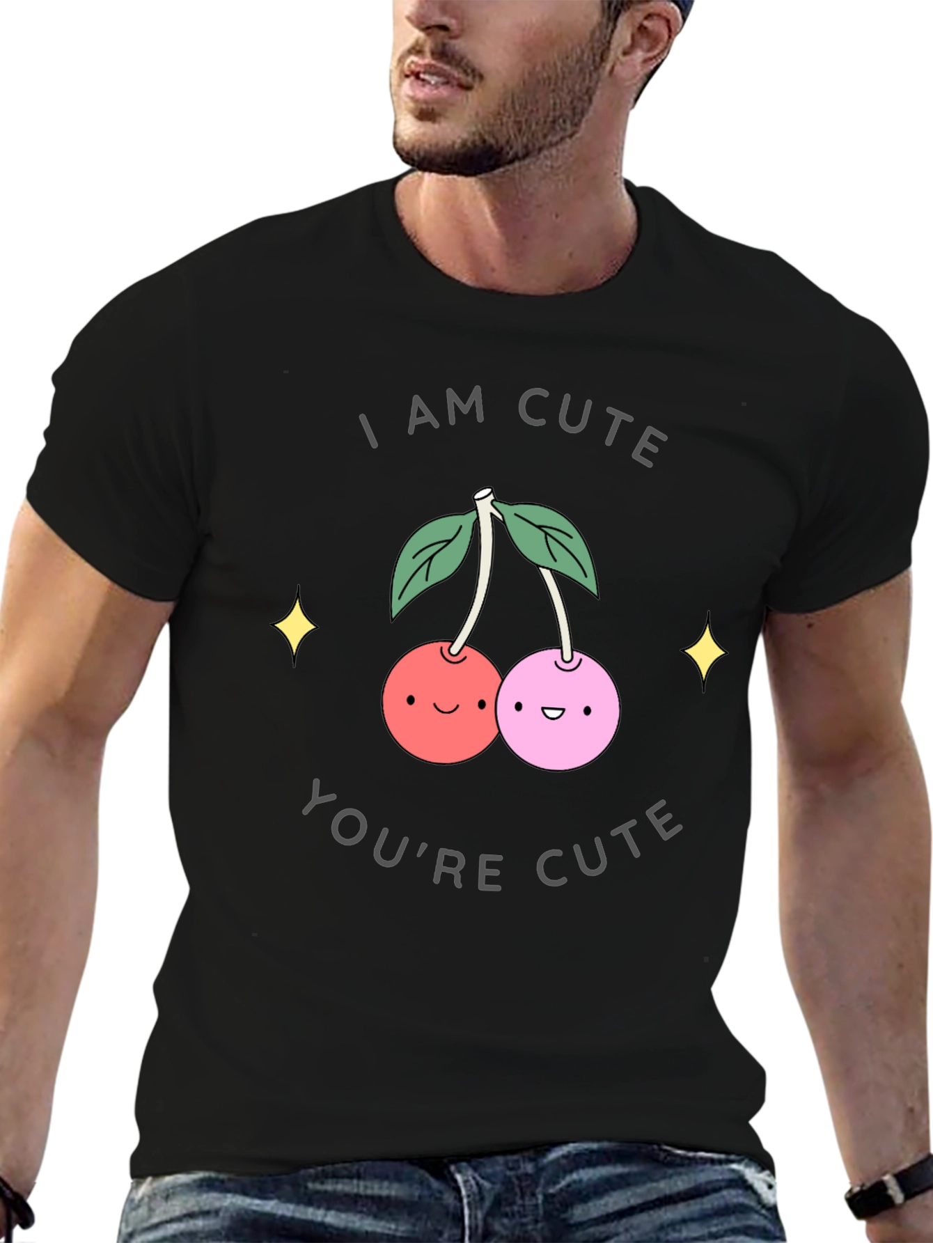 I Am Cute T-Shirt - Funny Cherry Graphic Tee