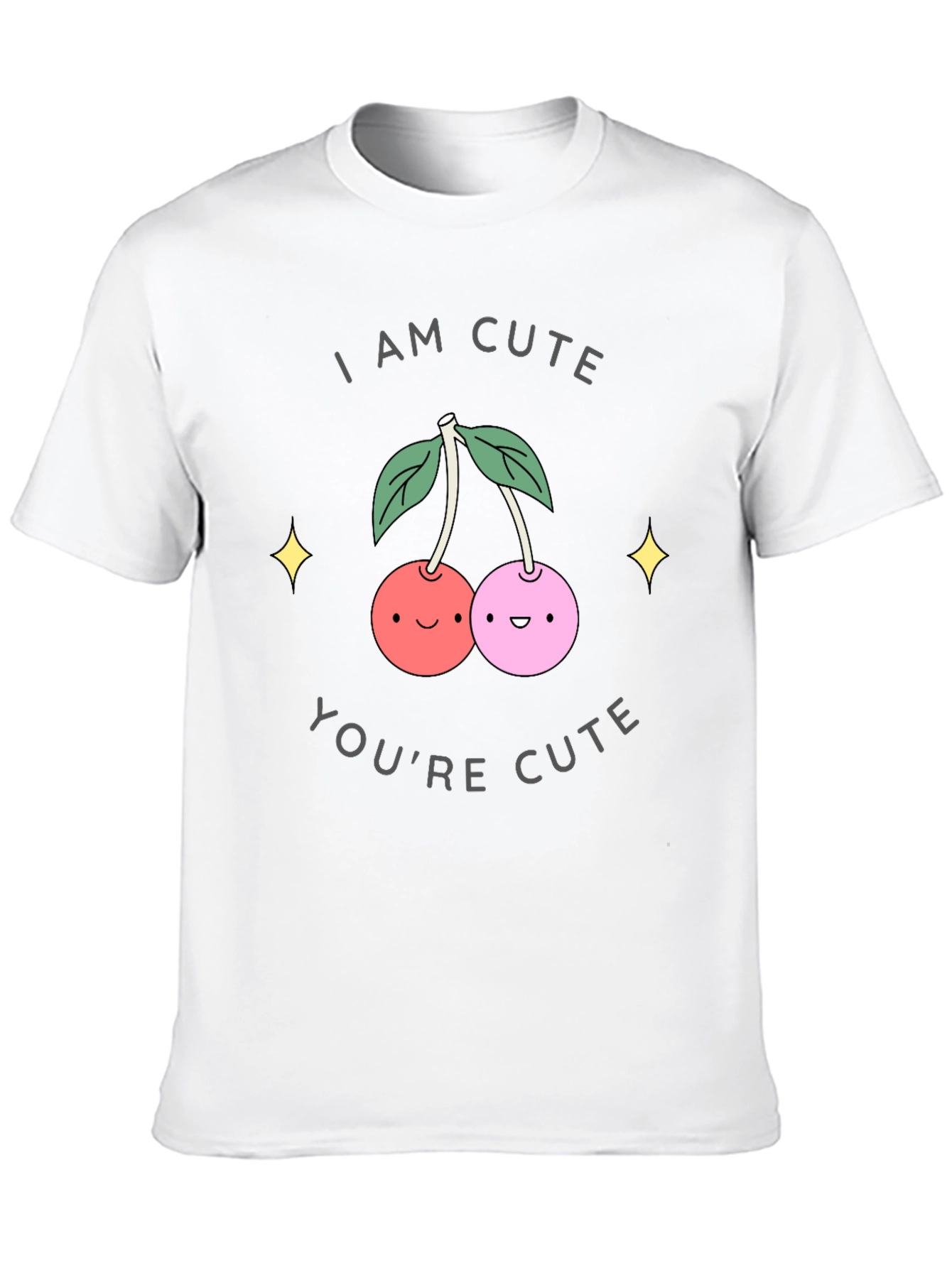 I Am Cute T-Shirt - Funny Cherry Graphic Tee