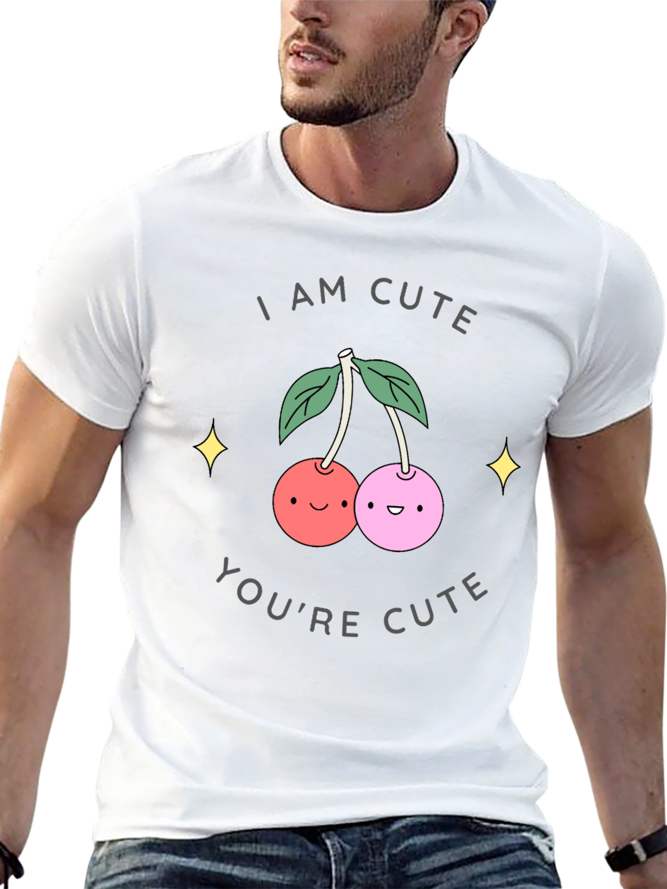 I Am Cute T-Shirt - Funny Cherry Graphic Tee