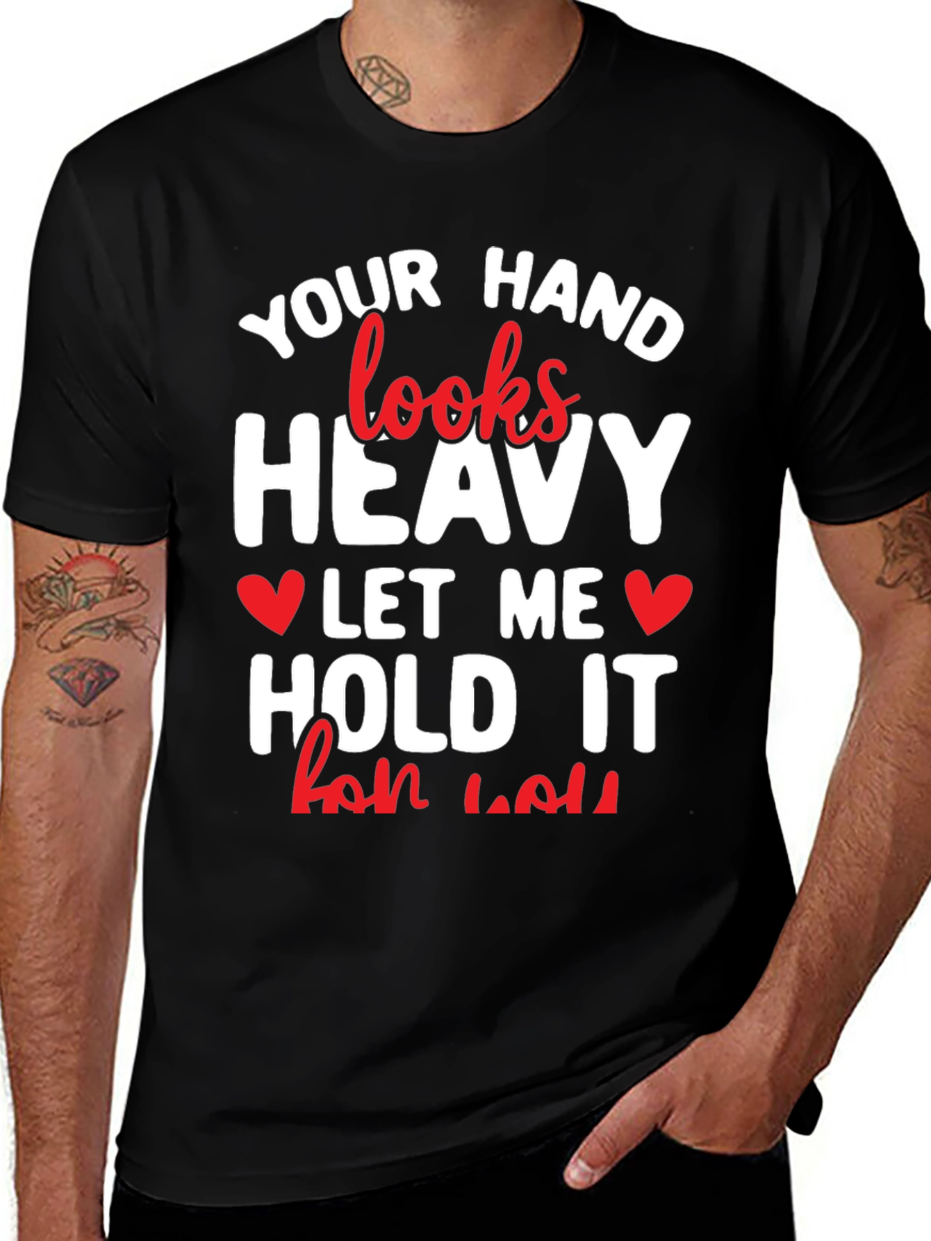 Heavy Hand T-Shirt - Funny Valentines Day Gift