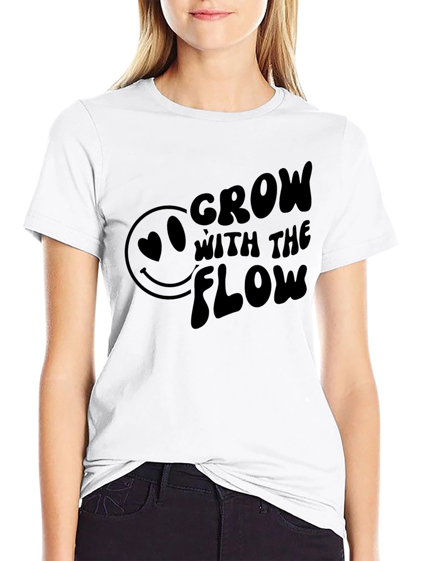 Grow With The Flow Graphic Tee - Black