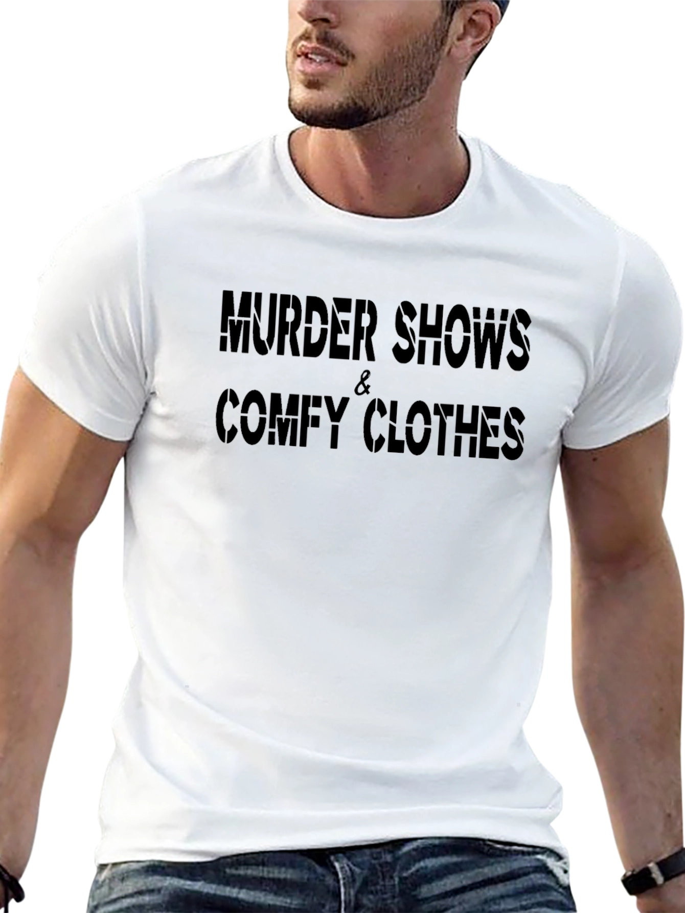 Murder Shows & Comfy Clothes Black T-Shirt