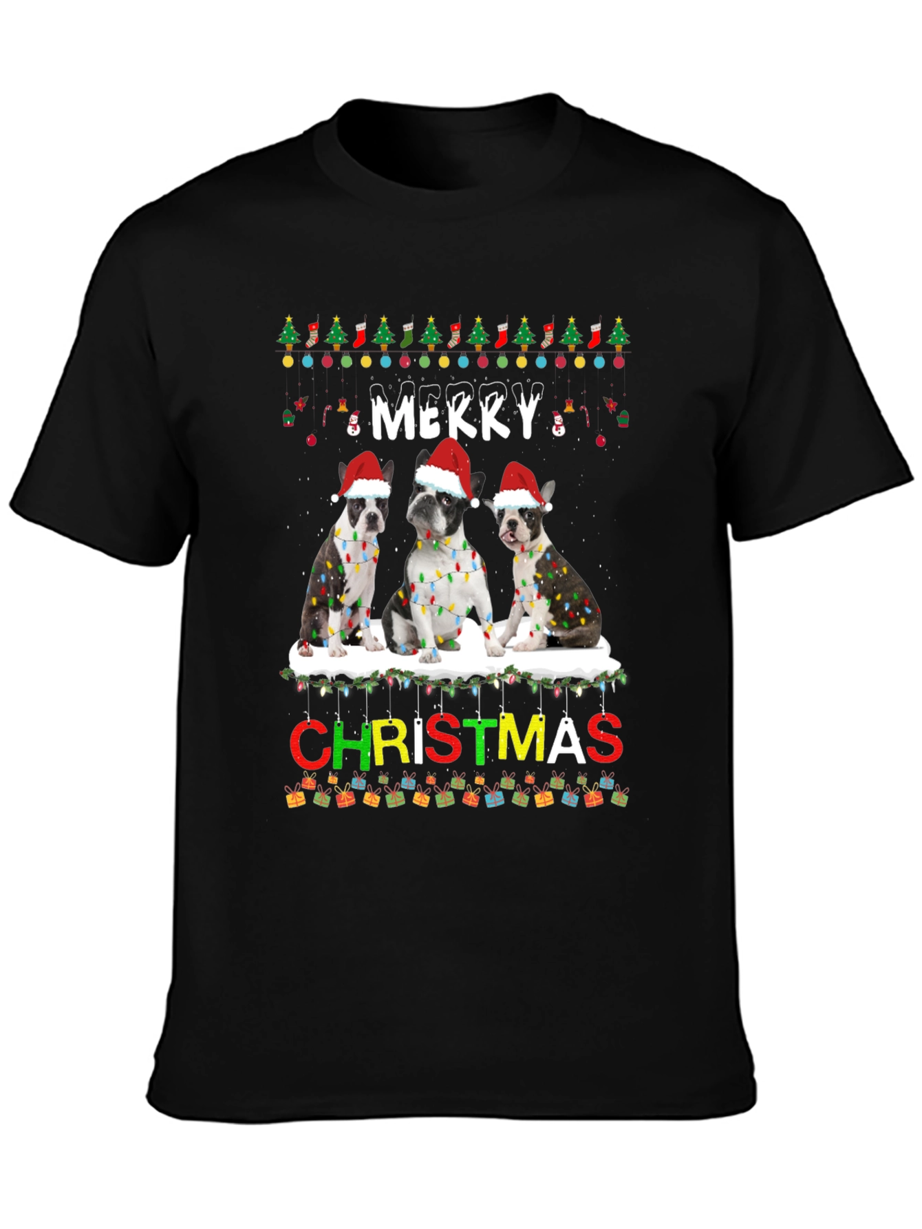 Merry Christmas Dog T-Shirt