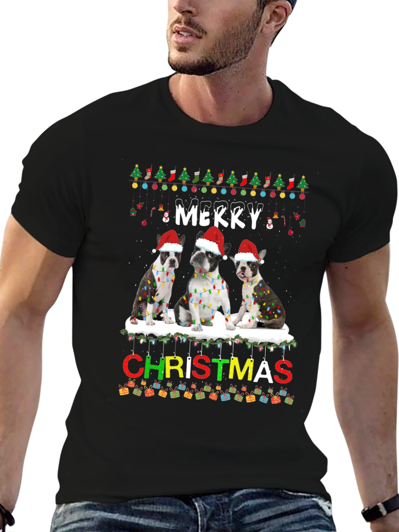 Merry Christmas Dog T-Shirt