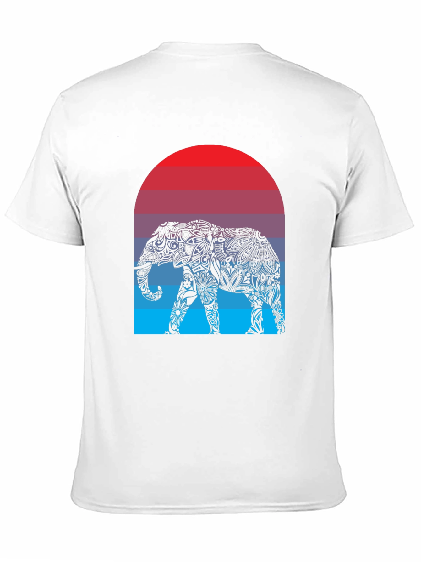 Elephant Sunset Graphic Tee - Stylish Mens T-Shirt