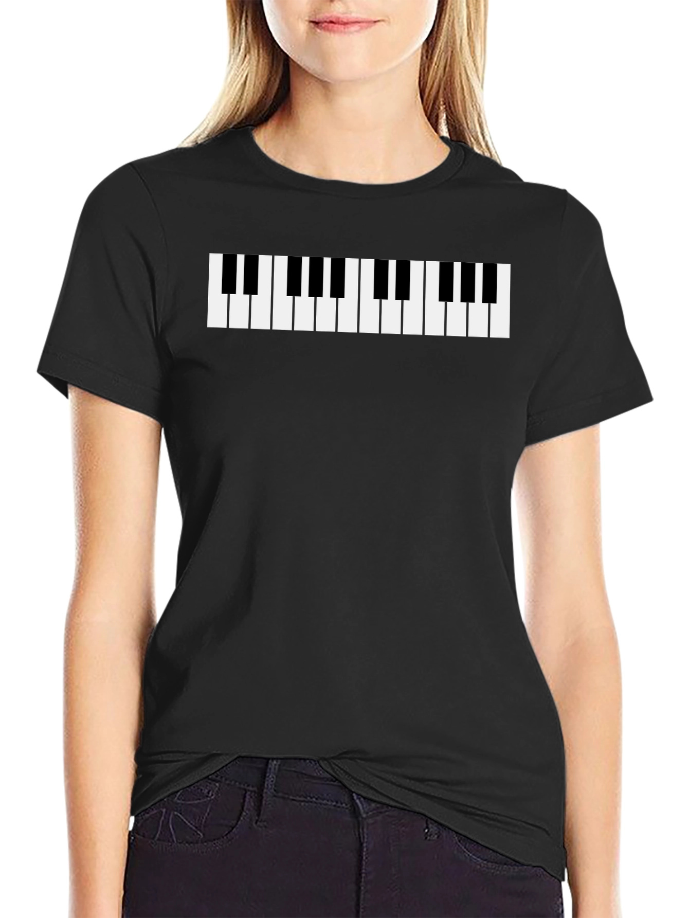 Piano Keys Graphic Tee - Musician T-Shirt