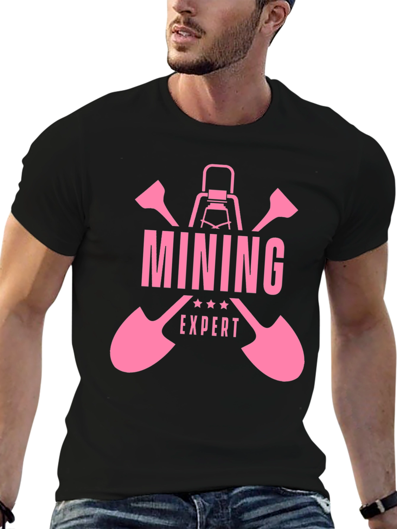 Mining Expert Graphic Tee - Black