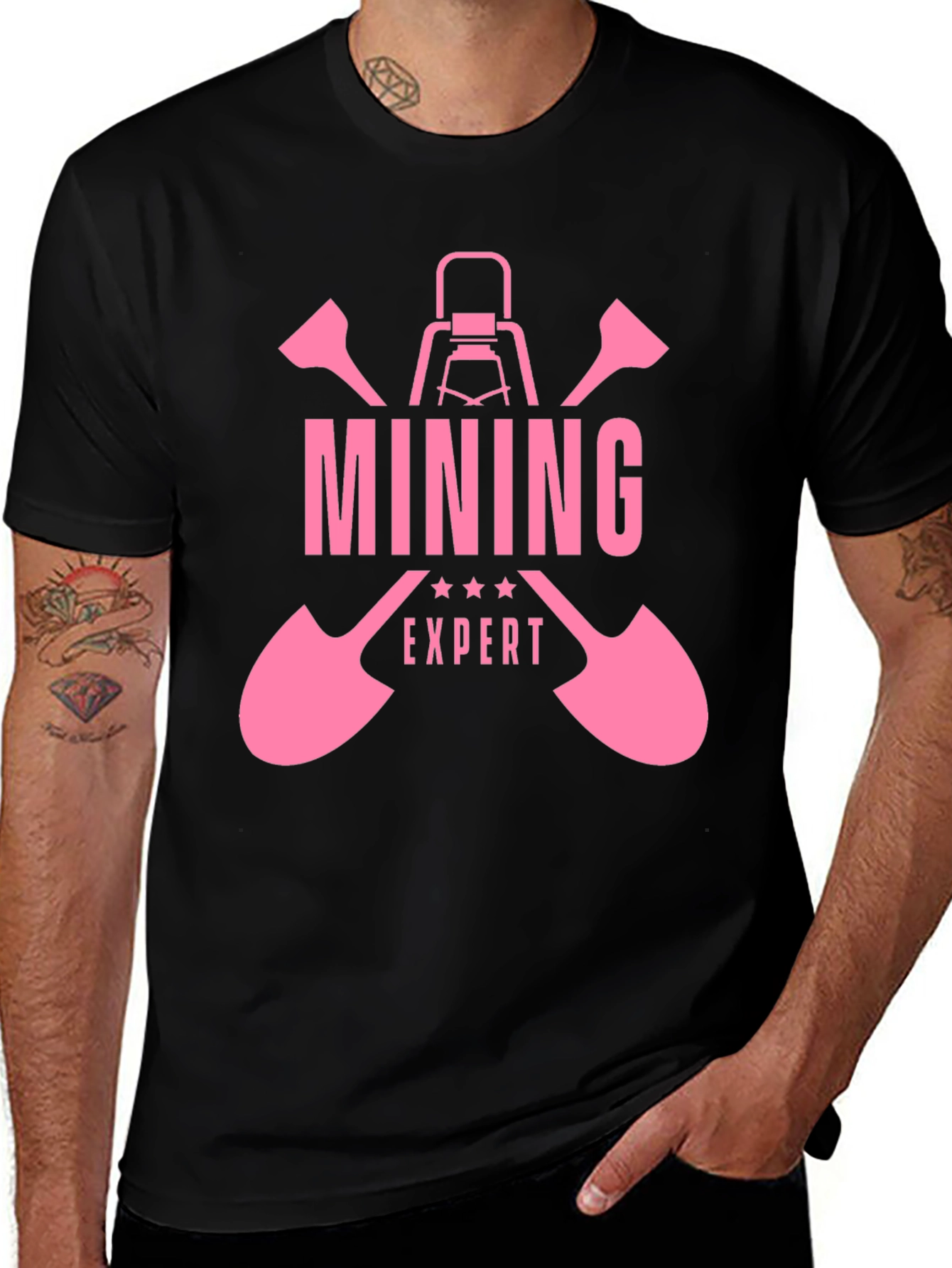 Mining Expert Graphic Tee - Black