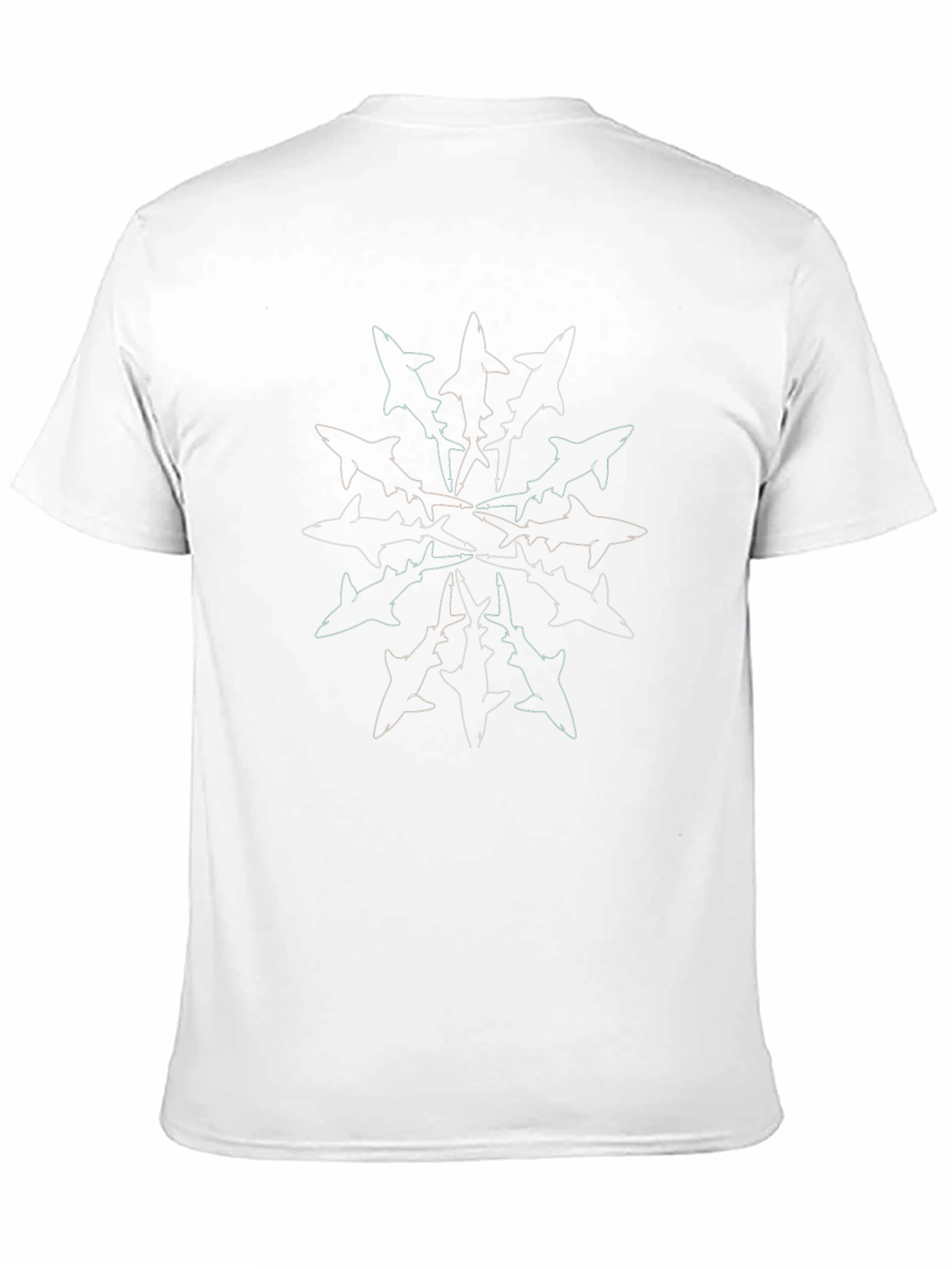 Shark Mandala Graphic Tee - Cool Black T-Shirt