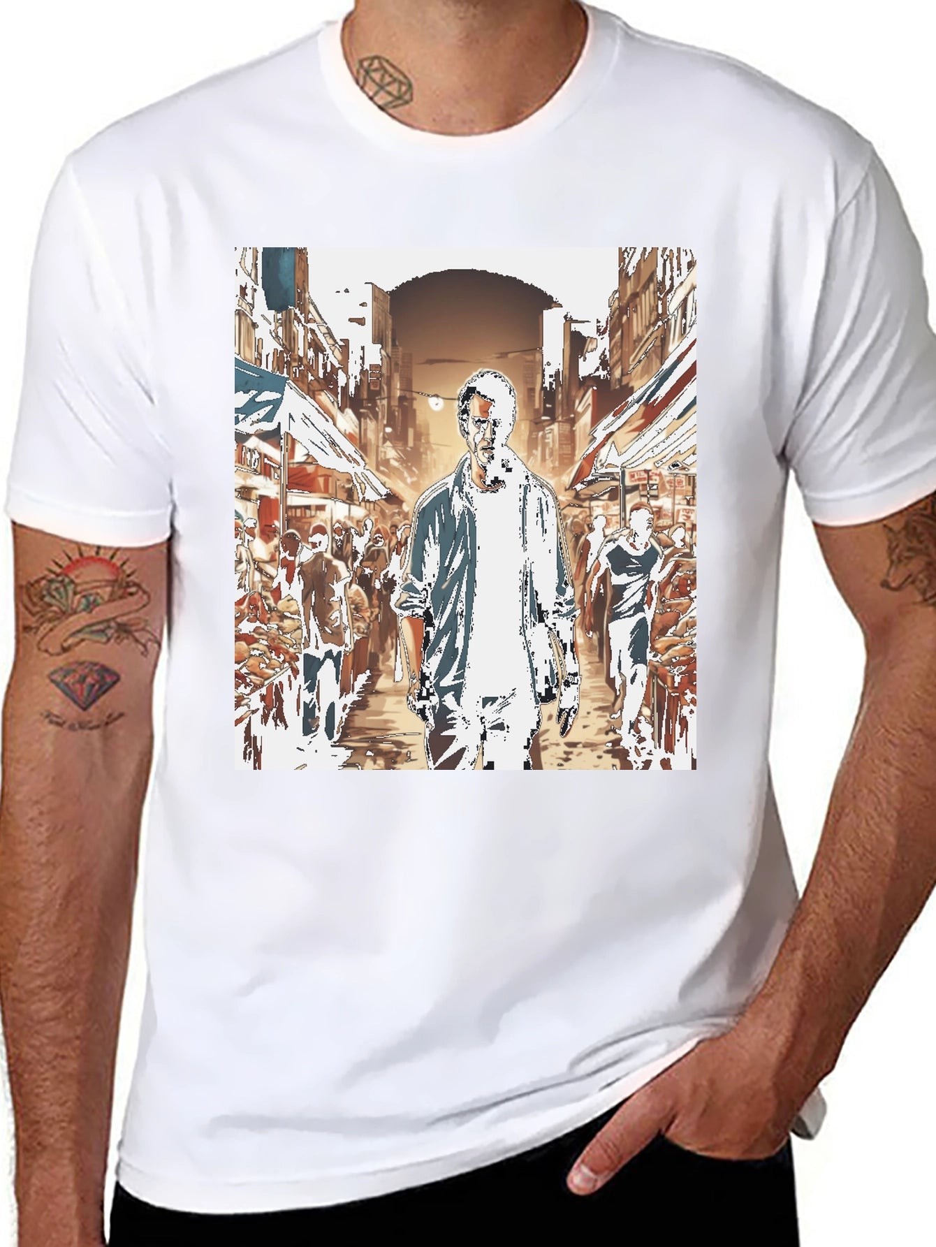 Urban Street Scene T-Shirt