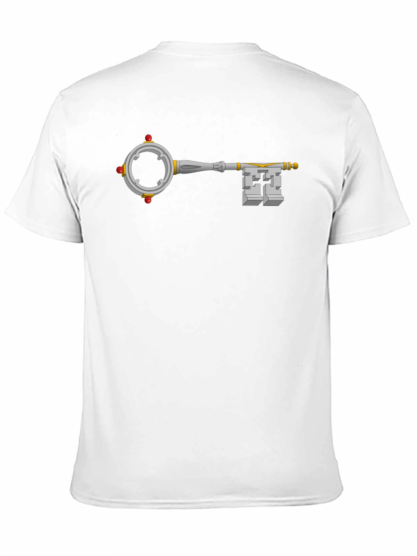 Fantasy Key Graphic Tee - Black Cotton T-Shirt