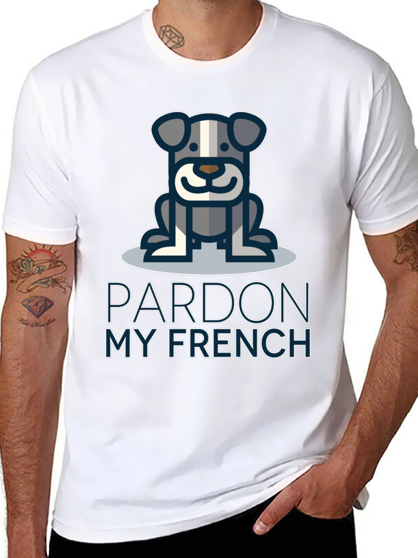 Pardon My French Bulldog Graphic T-Shirt