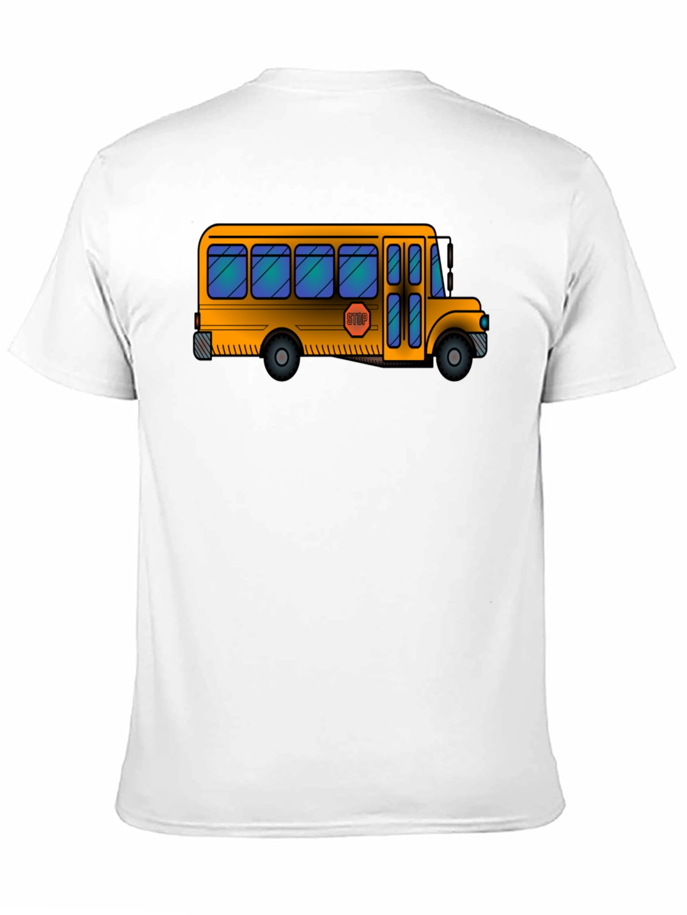 School Bus Graphic T-Shirt - Classic Black