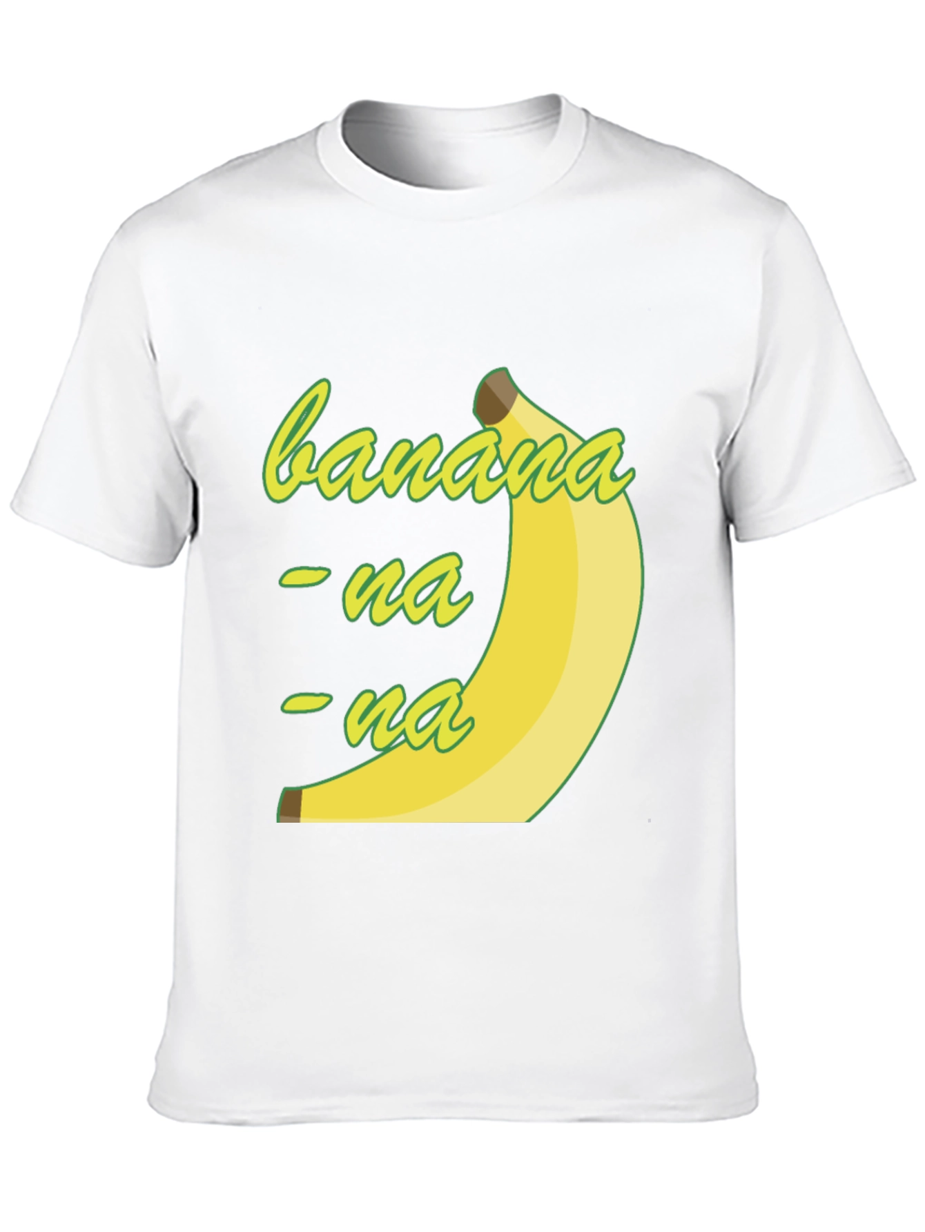 Banana-na-na Mens Black Graphic T-Shirt
