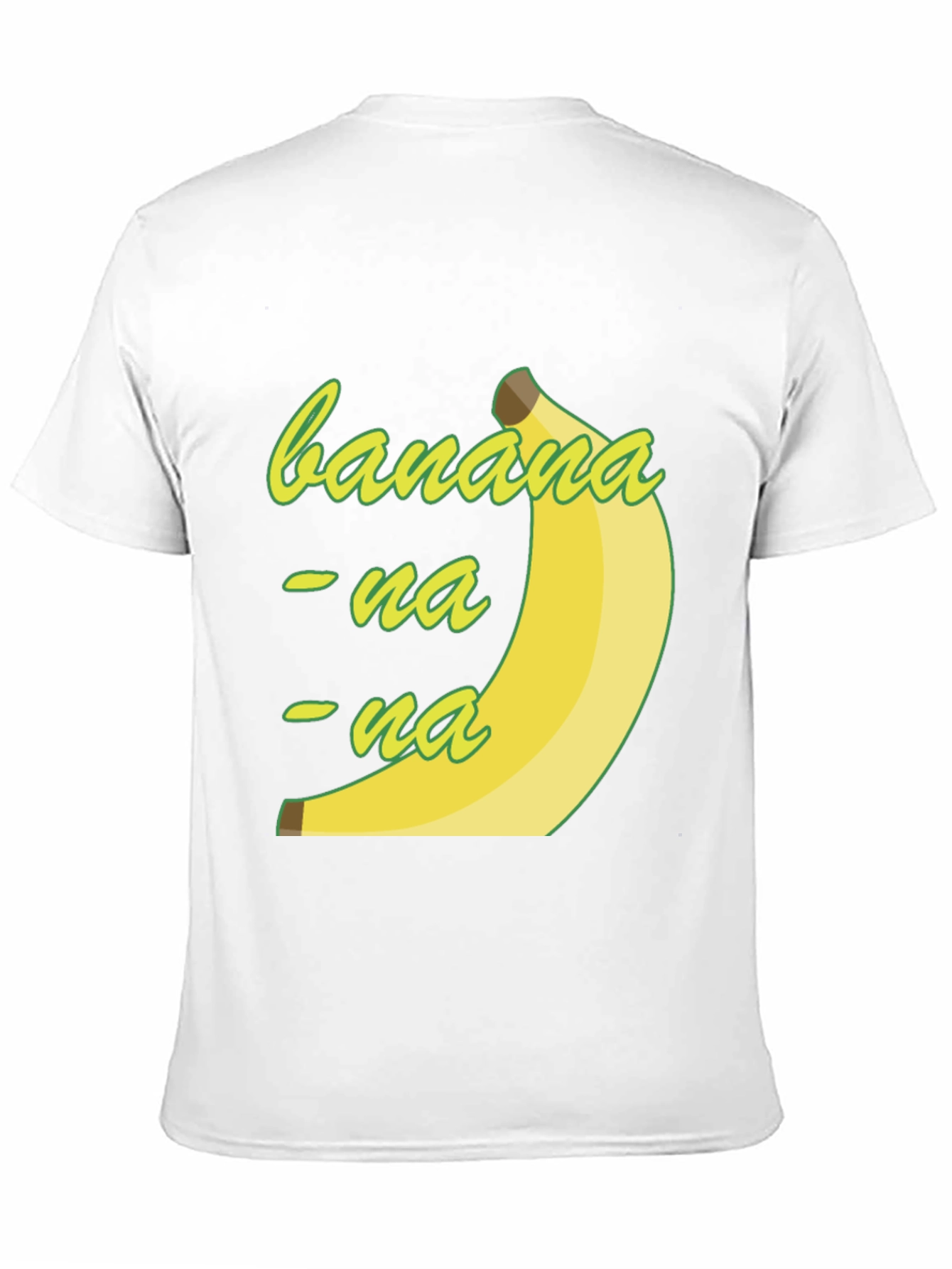 Banana-na-na Mens Black Graphic T-Shirt