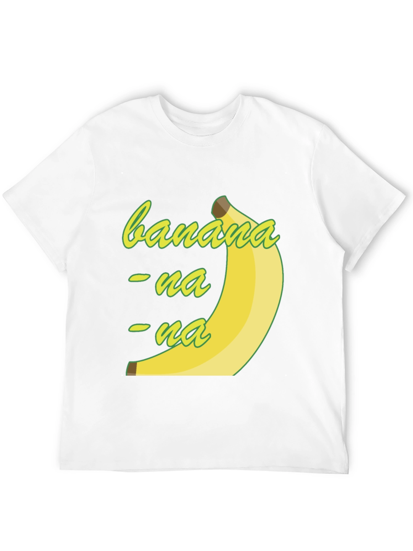 Banana-na-na Mens Black Graphic T-Shirt